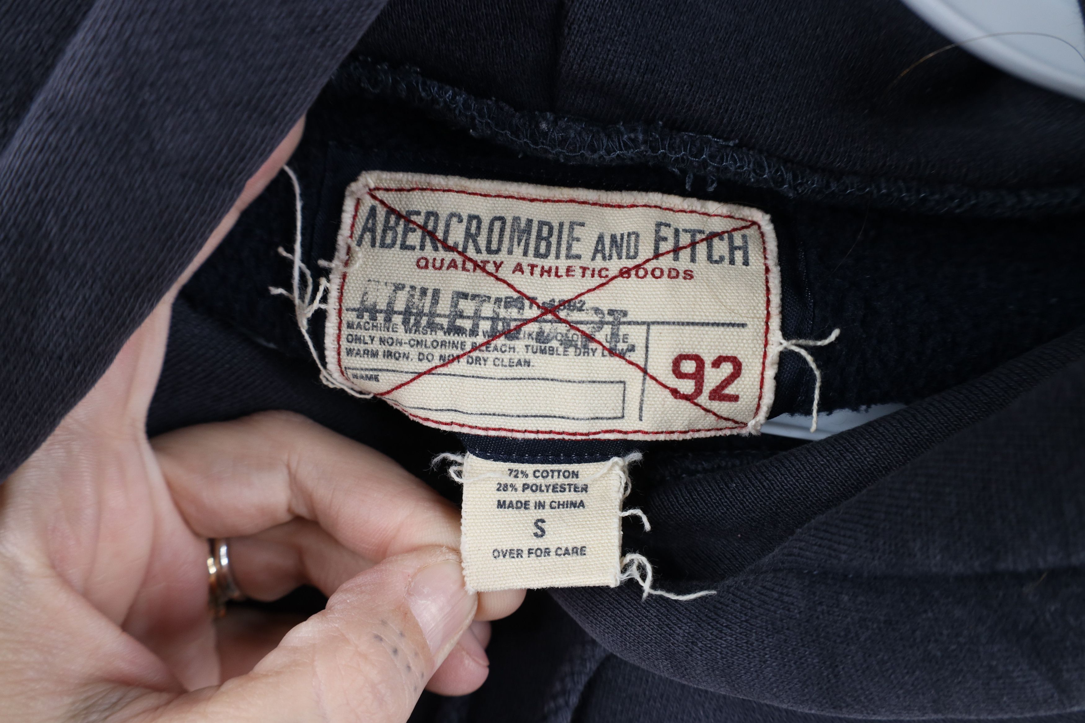 Abercrombie & Fitch Vintage 90s Y2K Abercrombie & Fitch Spell Heavyweight Hoodie Size US S / EU 44-46 / 1 - 11 Thumbnail