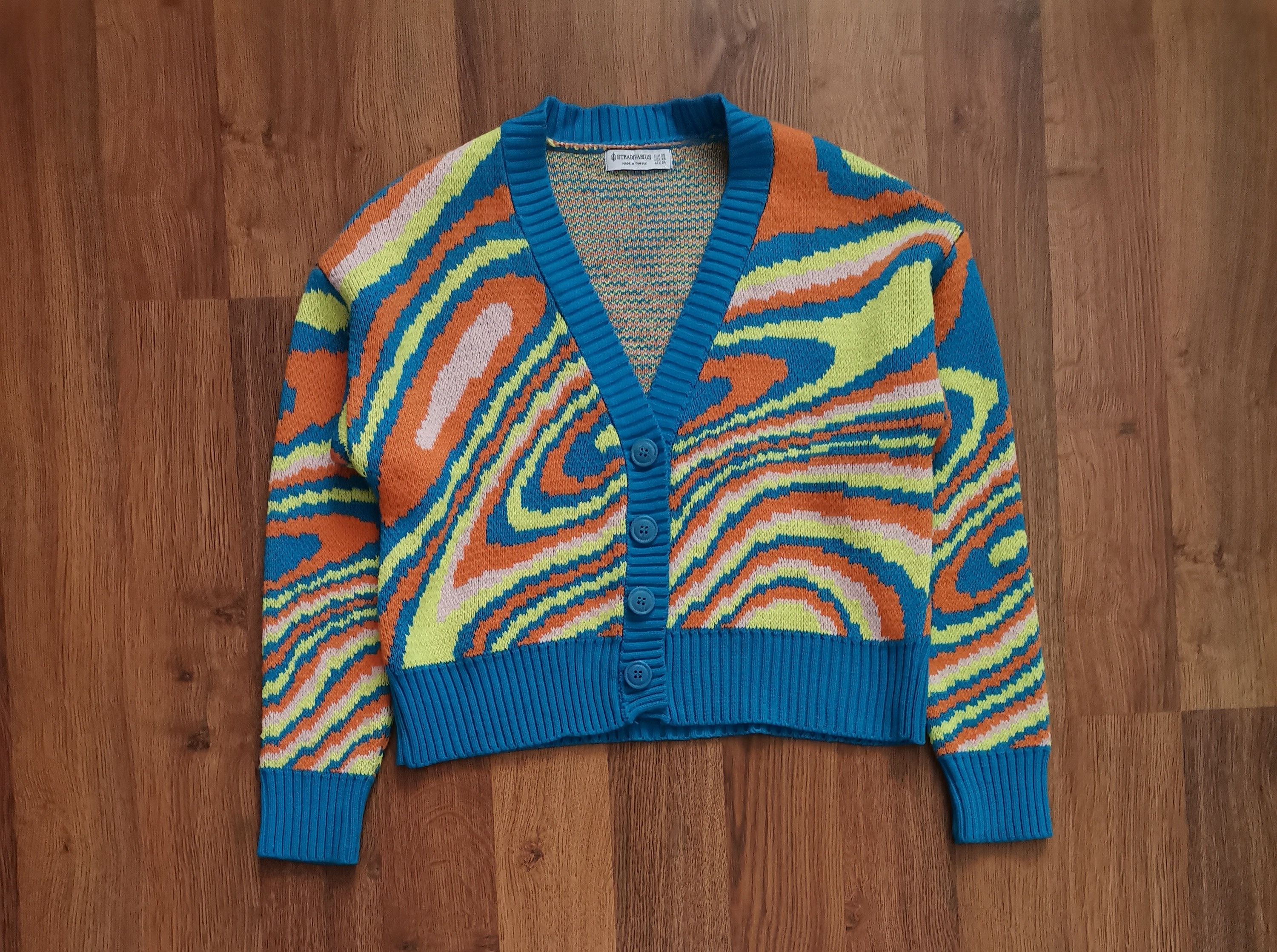 Stradivarius Stradivarius Women's Abstract Sweater Size XS / US 0-2 / IT 36-38 - 1 Thumbnail