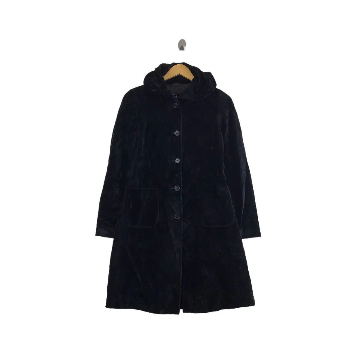 Aspesi Vintage ASPESI ITALY BLU Collection Suede Velvet Trench Coat Size S / US 4 / IT 40 - 1 Thumbnail