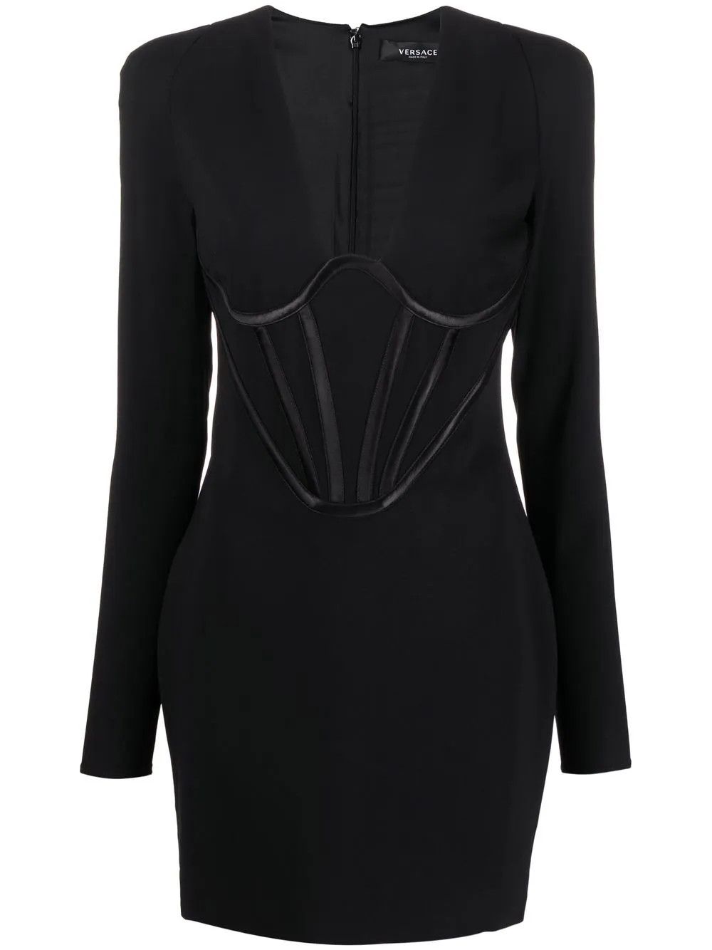 Versace o1y0226 Mini Dress in Black Size M / US 6-8 / IT 42-44 - 1 Thumbnail