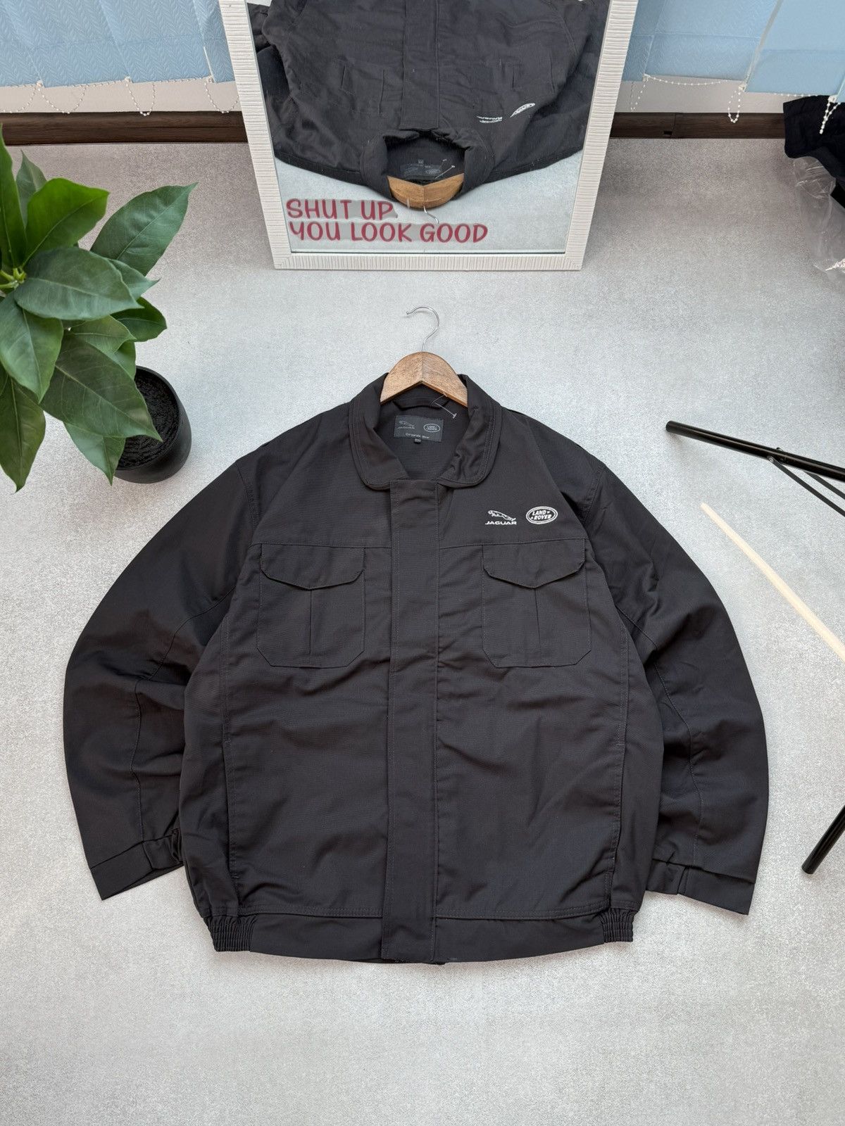 NASCAR Vintage Jaguar Land Rover Workwear Racing Jacket OverShirt Size US XXL / EU 58 / 5 - 1 Thumbnail