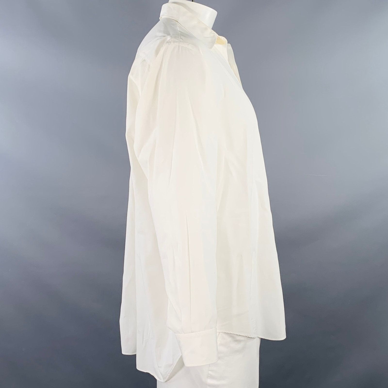 Comme des Garcons Homme Plus PLUS Size XXL White One Pocket Button Up Long Sleeve Shirt Size US XXL / EU 58 / 5 - 2 Thumbnail