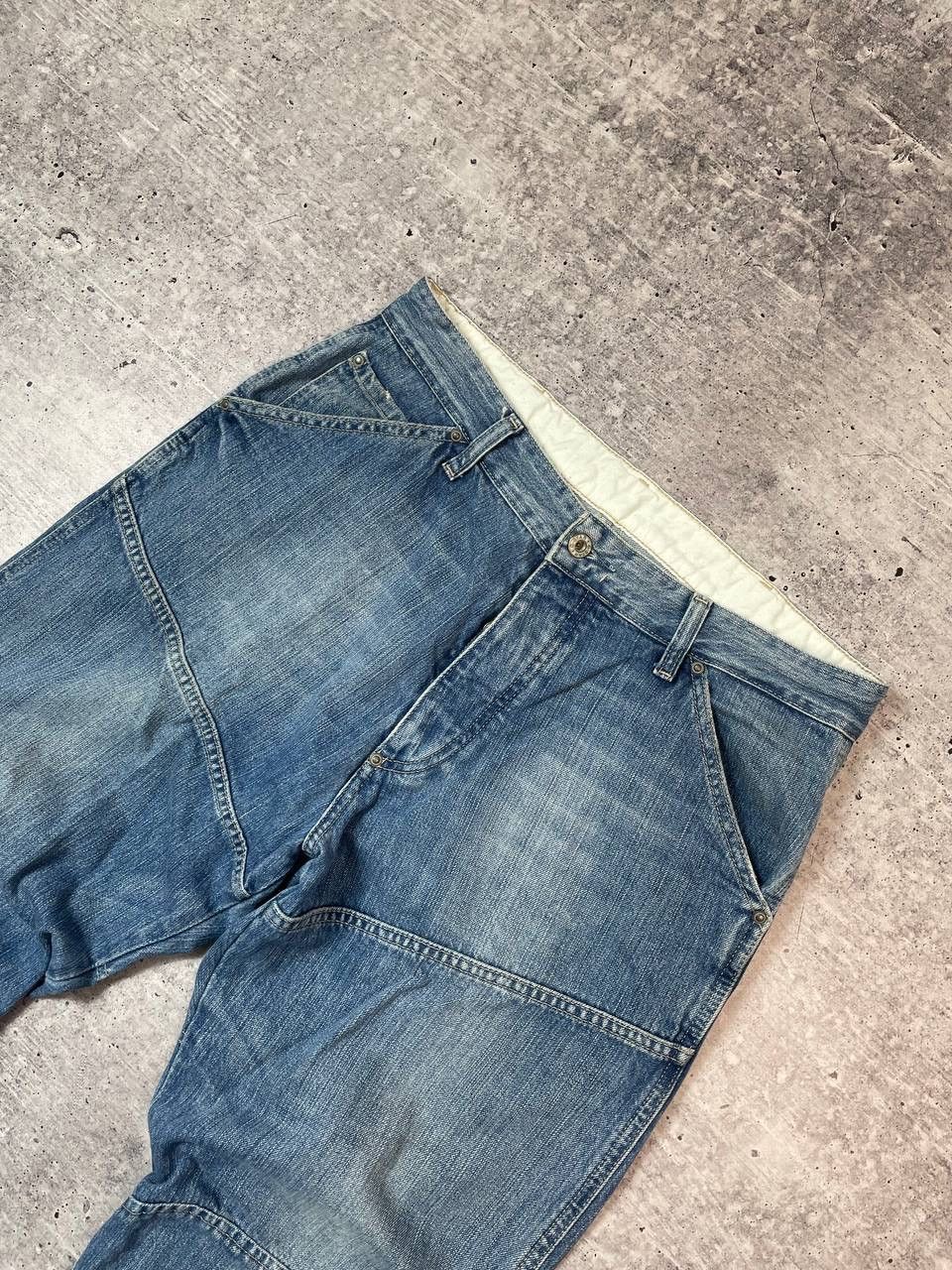 G-Star Vintage G Star Raw Elwood Biker Knee Denim Jeans Y2K Size US 34 / EU 50 - 5 Thumbnail