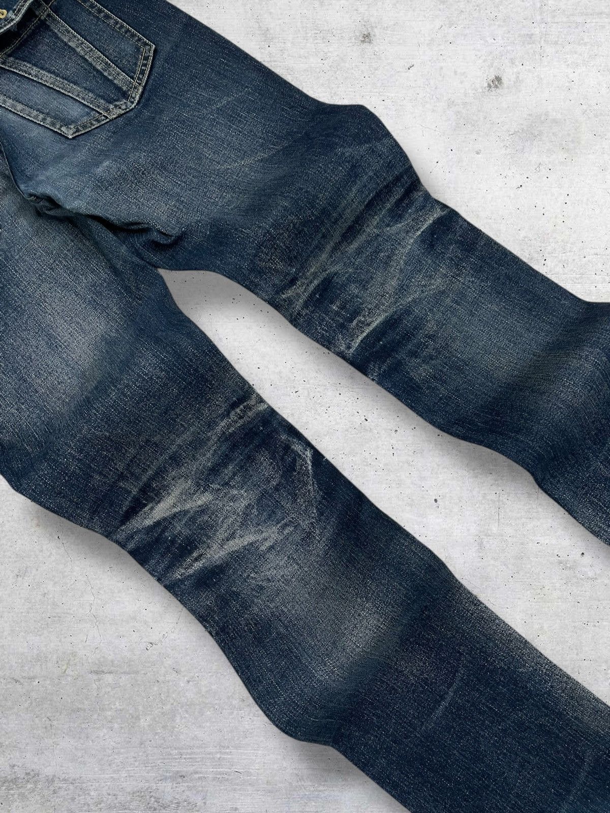 Michel Klein VINTAGE MICHEL KLEIN 90S JAPAN DESIGNER RUGGED RIPPED DENIM Size US 32 / EU 48 - 13 Thumbnail