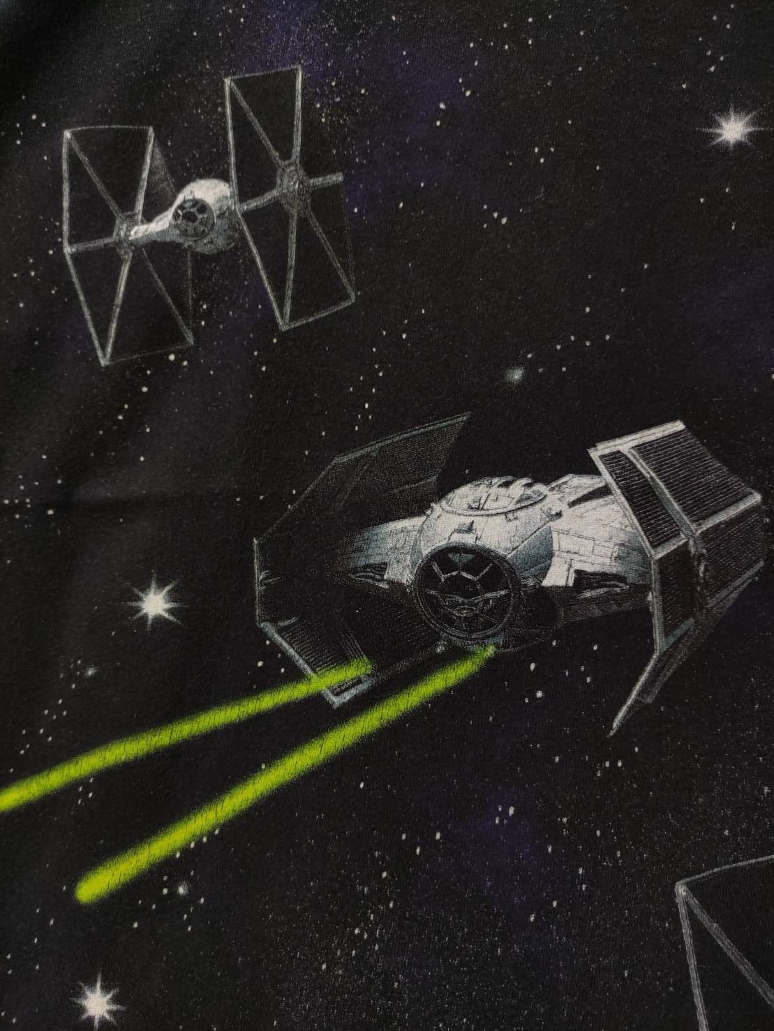 Lee Vtg 90's Star Wars Death Star Millennium Falcon AOP T-Shirt Size US M / EU 48-50 / 2 - 4 Thumbnail