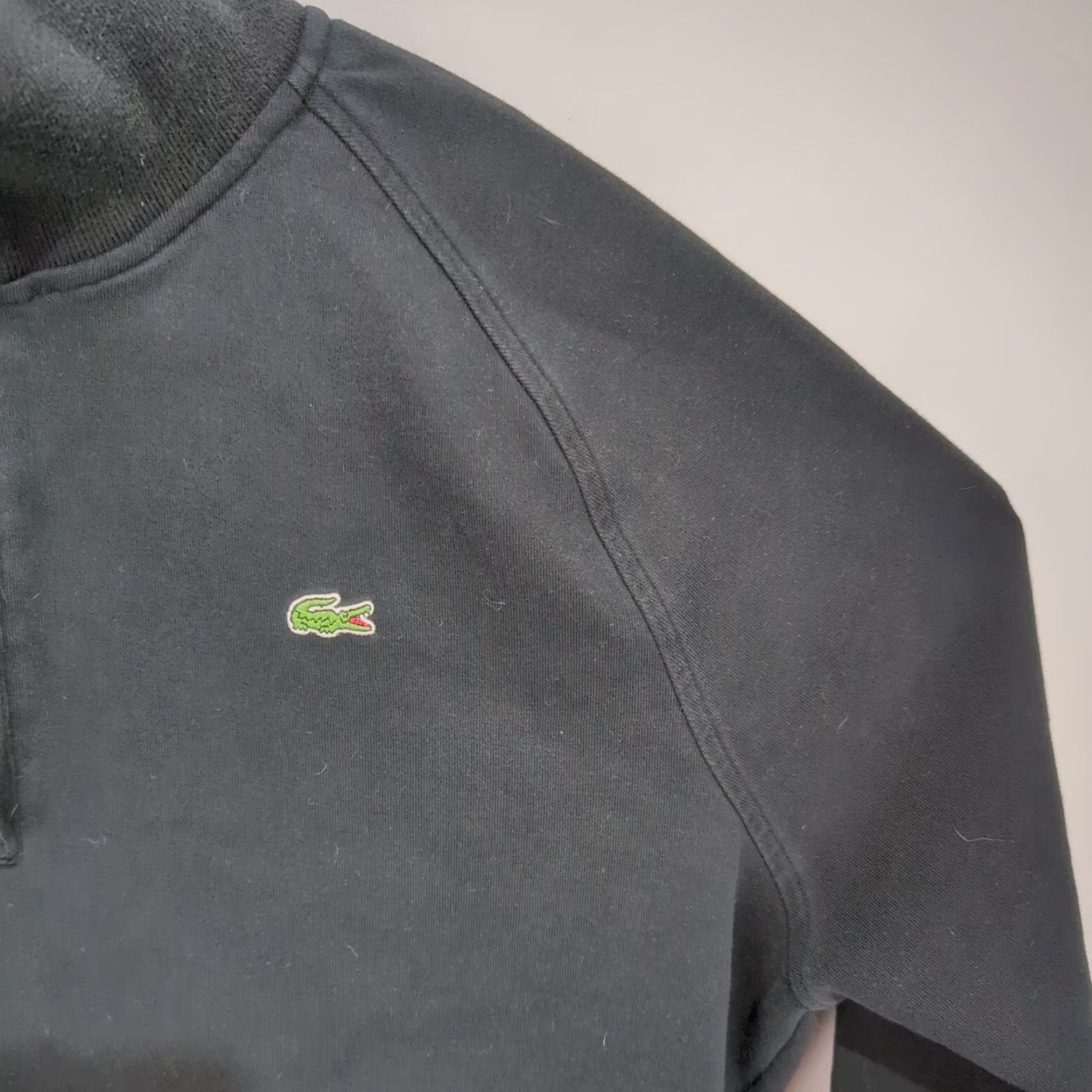 Lacoste LACOSTE Sweater Men’s Large Black Knit 1/4 Zip Pullover Long Sleeve Logo Casual Size US L / EU 52-54 / 3 - 5 Thumbnail