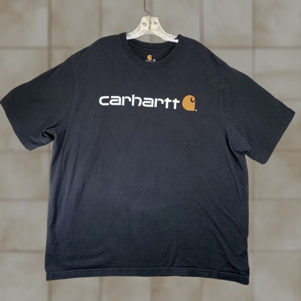 Carhartt Carhartt Mens Black 2XL Short Sleeve T-Shirt Graphic Print Double-Sided USA Logo Crew Neck Regular Fit Size US XXL / EU 58 / 5 - 1 Thumbnail