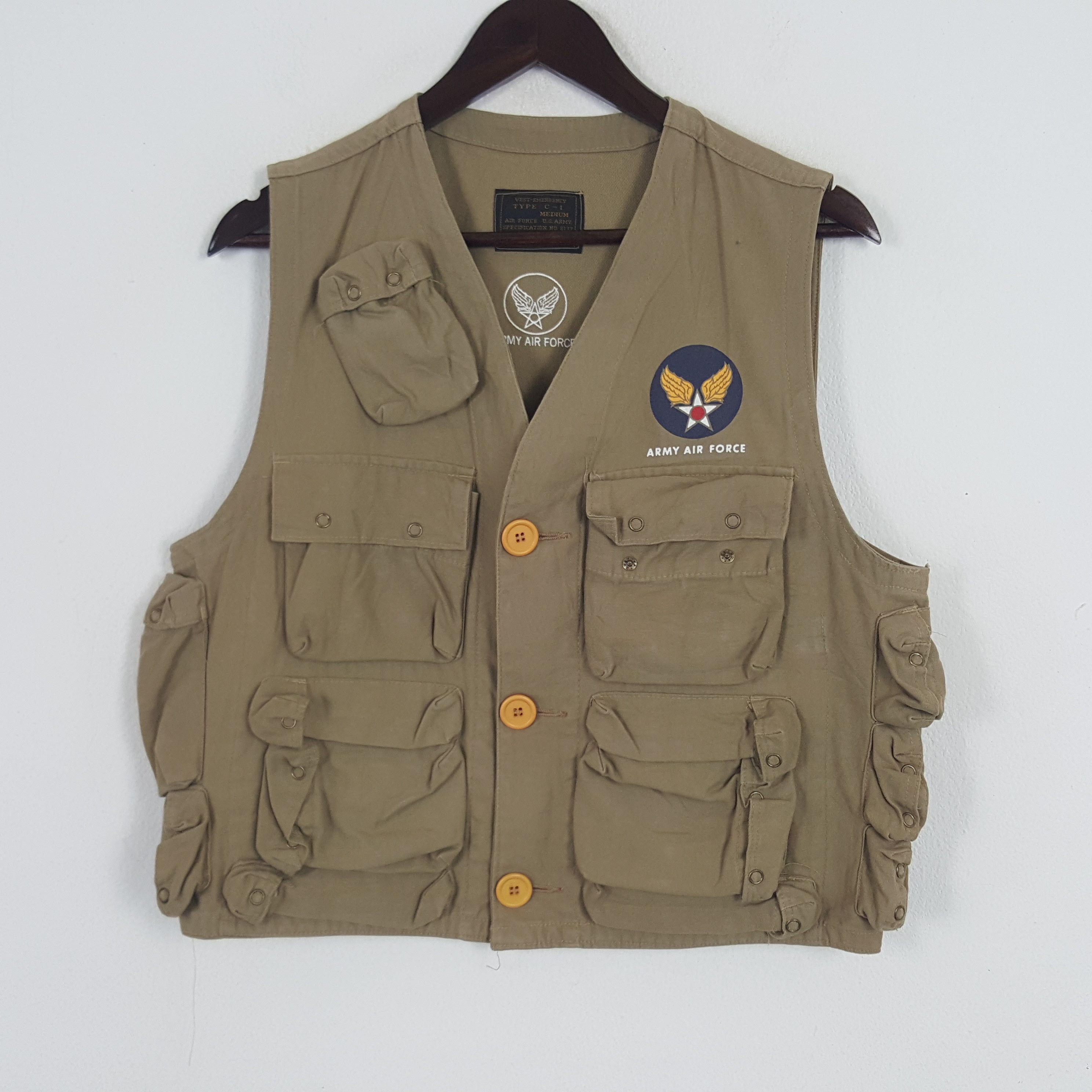 Vintage Army Air Force Military Vest Jacket