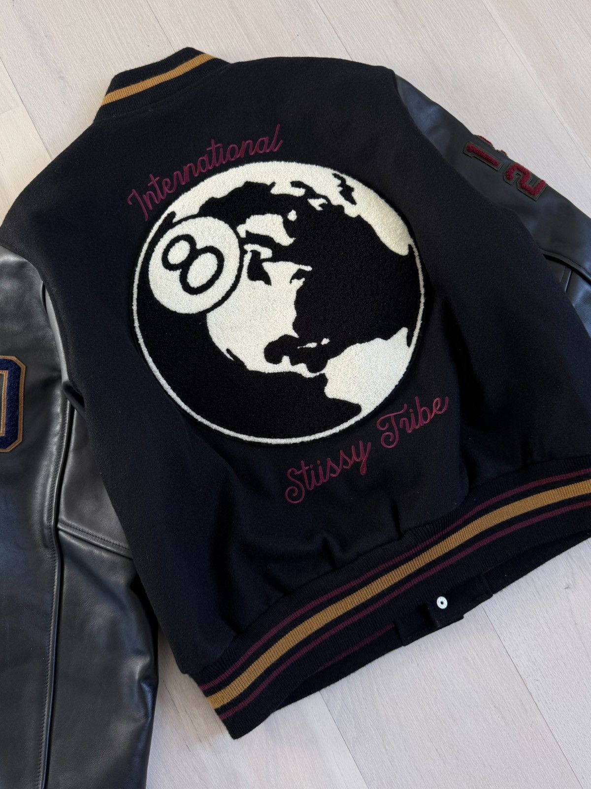 Stussy Stussy 40th Anniversary Leather Varsity Jacket Size US M / EU 48-50 / 2 - 4 Thumbnail