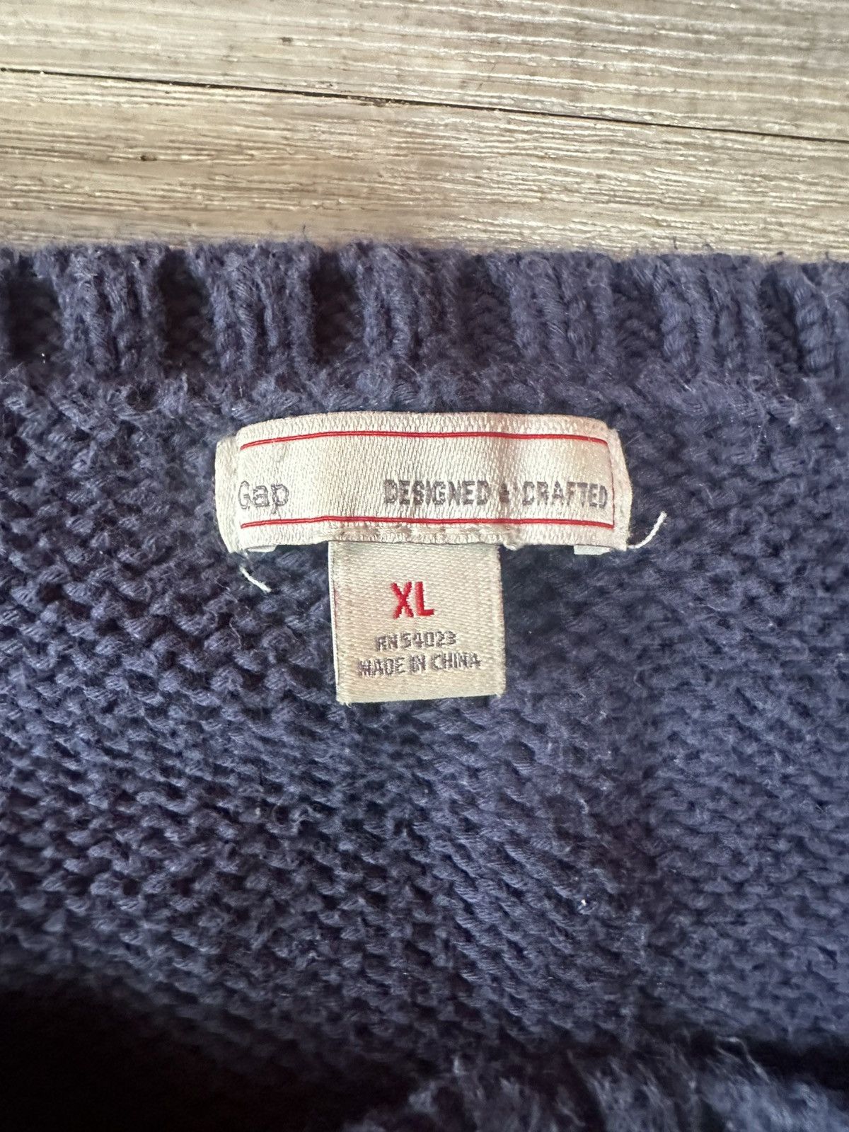 Gap Vintage GAP Navy Blue Sweater Size US XL / EU 56 / 4 - 2 Thumbnail