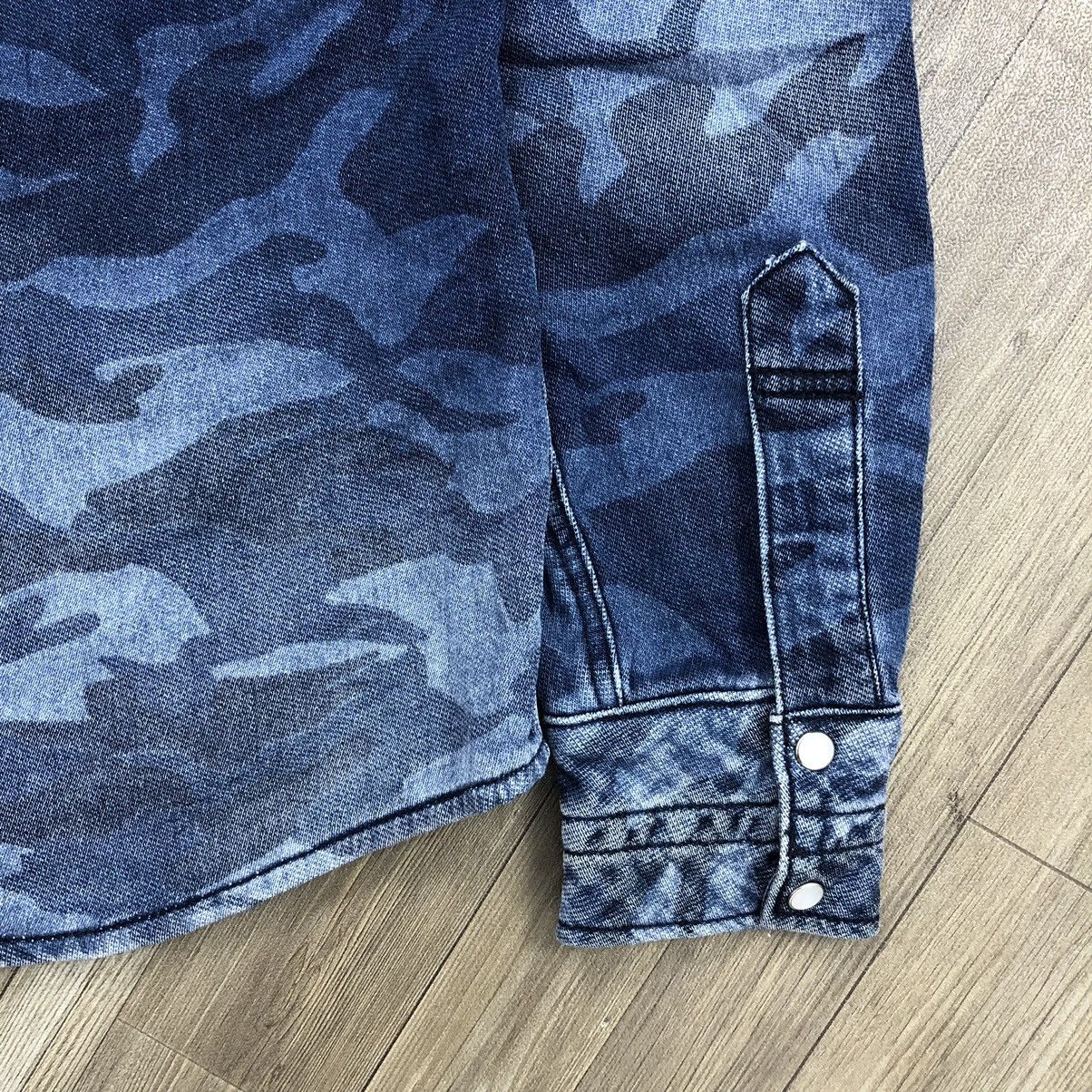 Number (N)ine 1PIU1UGUE3 RELAX NUMBER (N)INE Blue Camo Button Hoodie Size US M / EU 48-50 / 2 - 12 Thumbnail