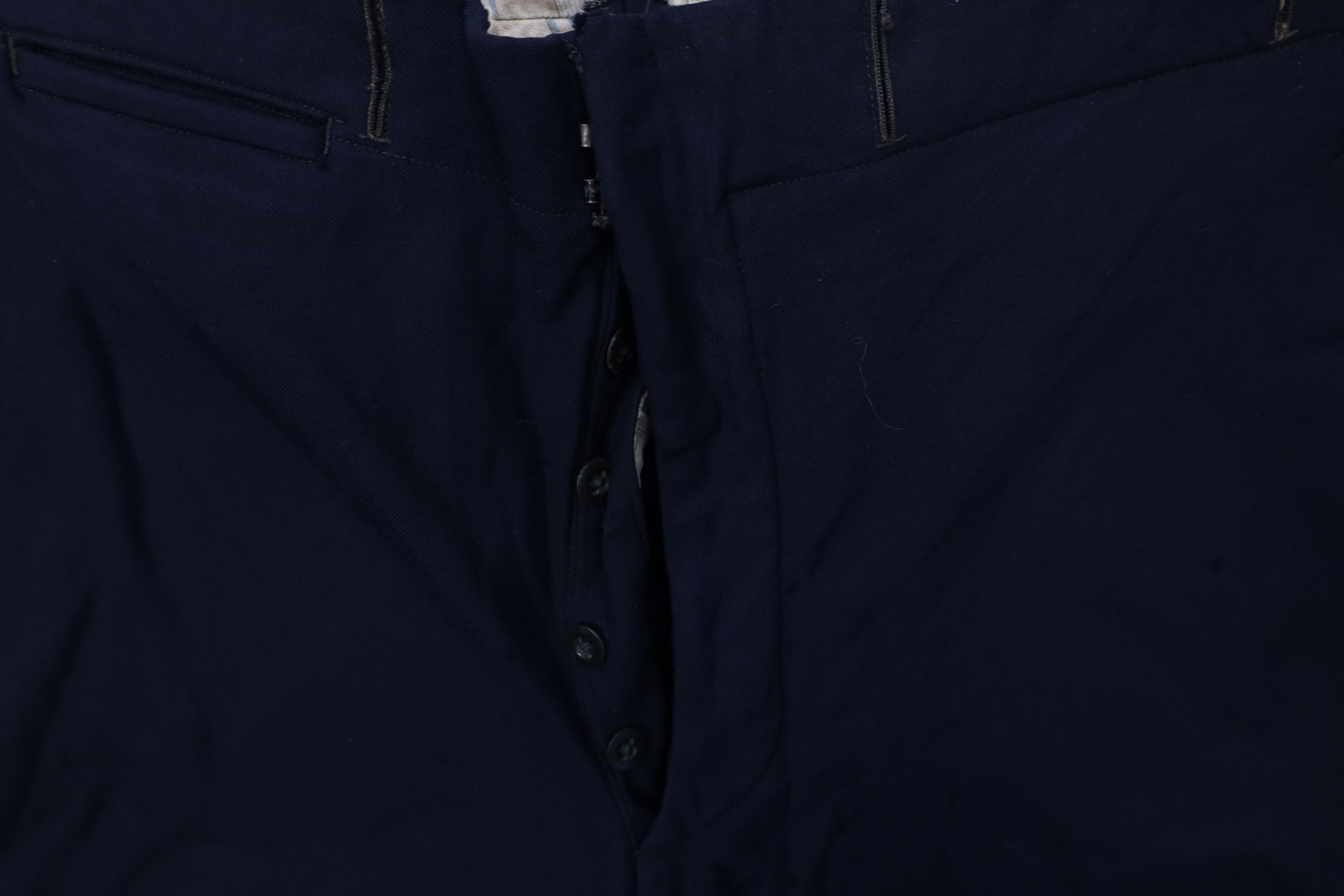 Vintage Vintage Early 1900s Button Fly Wool Gabardine Buckle Pants Size US 30 / EU 46 - 8 Thumbnail