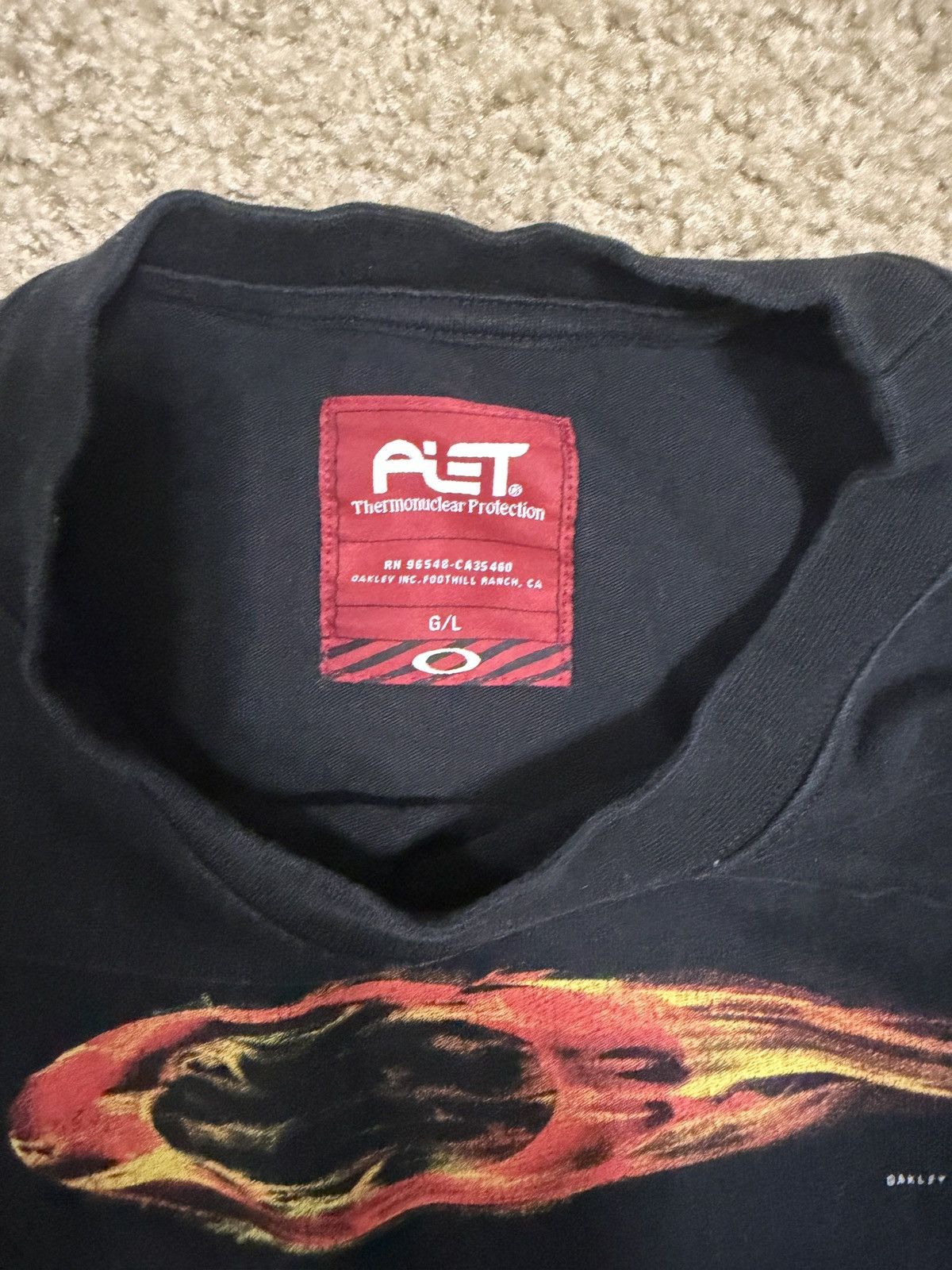 Oakley × PIET Oakley x Piet flame t-shirt Size US L / EU 52-54 / 3 - 2 Thumbnail