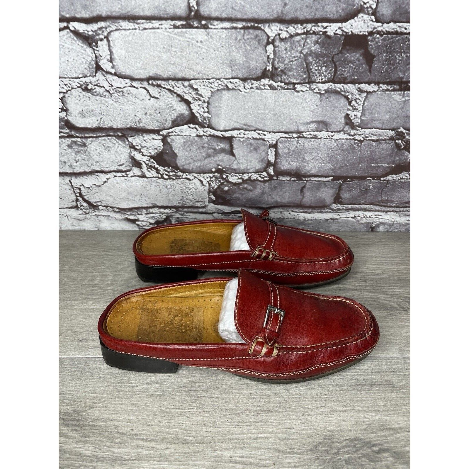 Cole Haan Cole Haan Country Red Leather Strap Mules Shoes Women Sz 6.5 Size US 6.5 / IT 36.5 - 17 Thumbnail