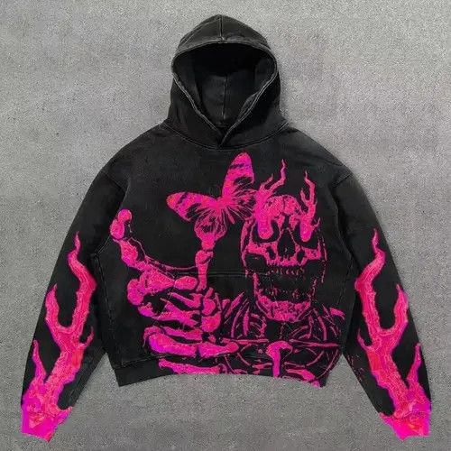 Japanese Brand Honjoh x Hori Black Vintage Pynk Y2k Gothic Hoodie Size US XL / EU 56 / 4 - 5 Thumbnail