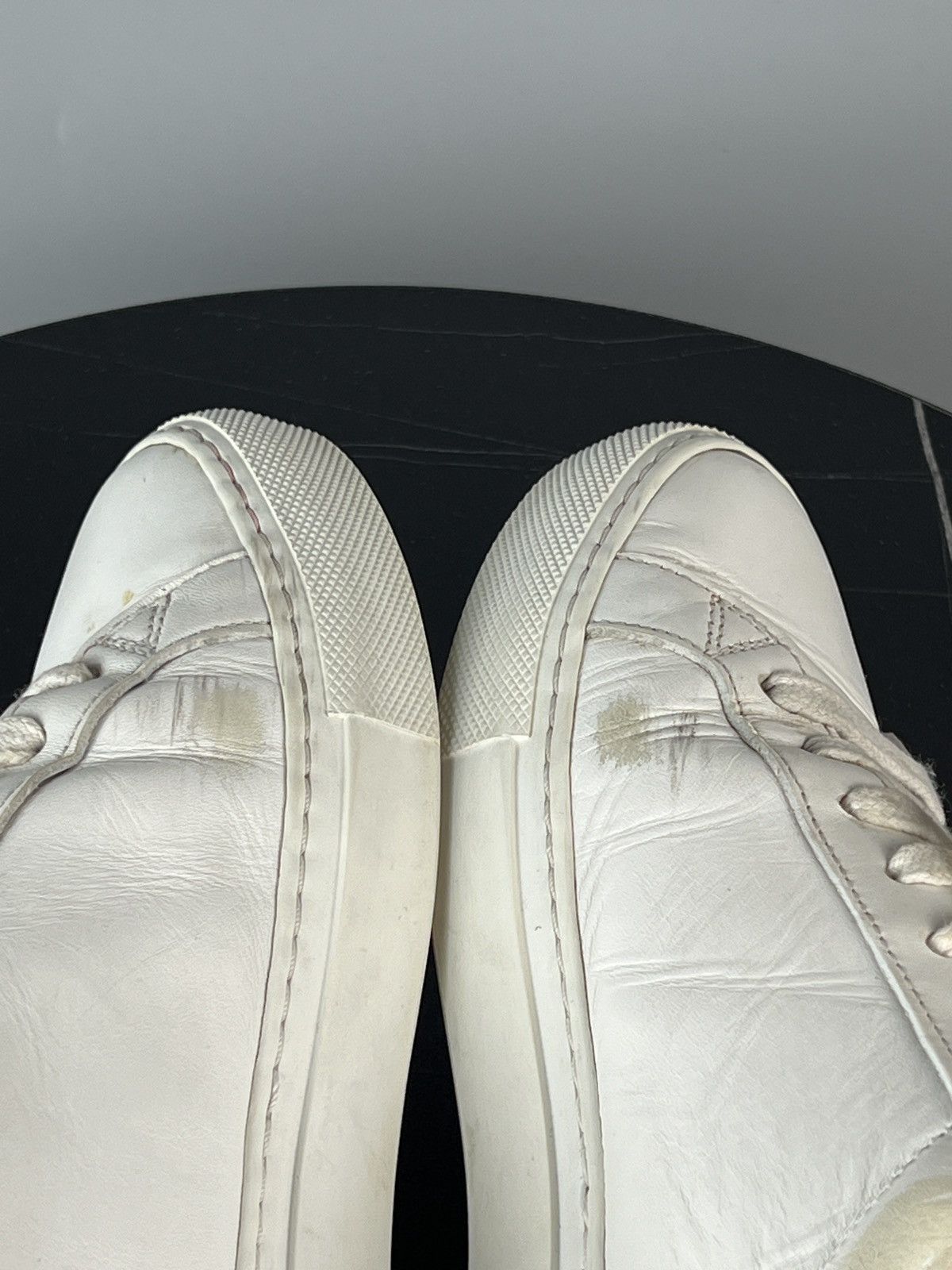Givenchy Givenchy Paris White Leather Pink Heel Sneakers (Y0492) Size US 7 / IT 37 - 9 Thumbnail