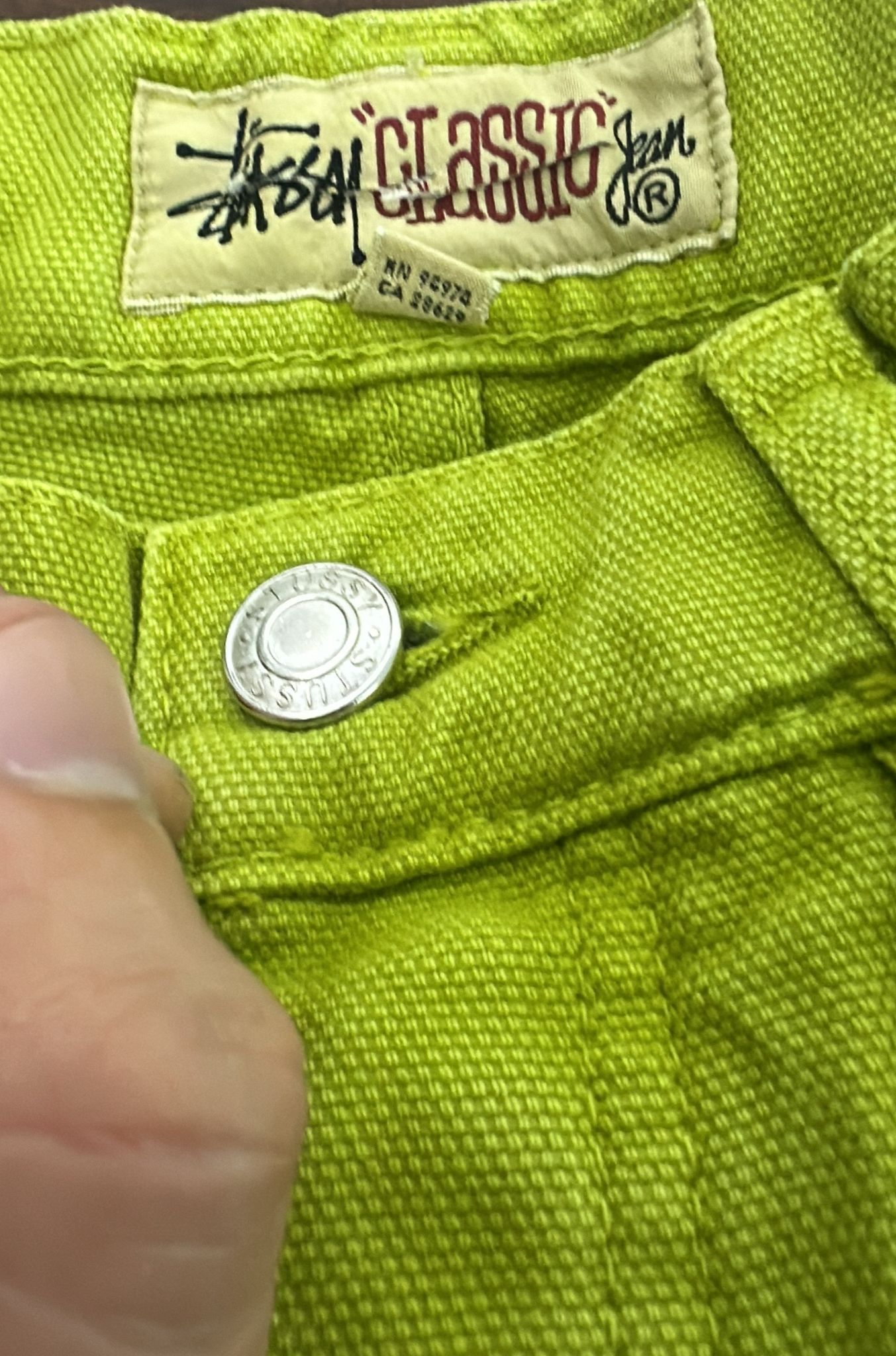 Stussy Stussy Classic Jean Washed Canvas “Cactus” 32 Size US 32 / EU 48 - 8 Thumbnail