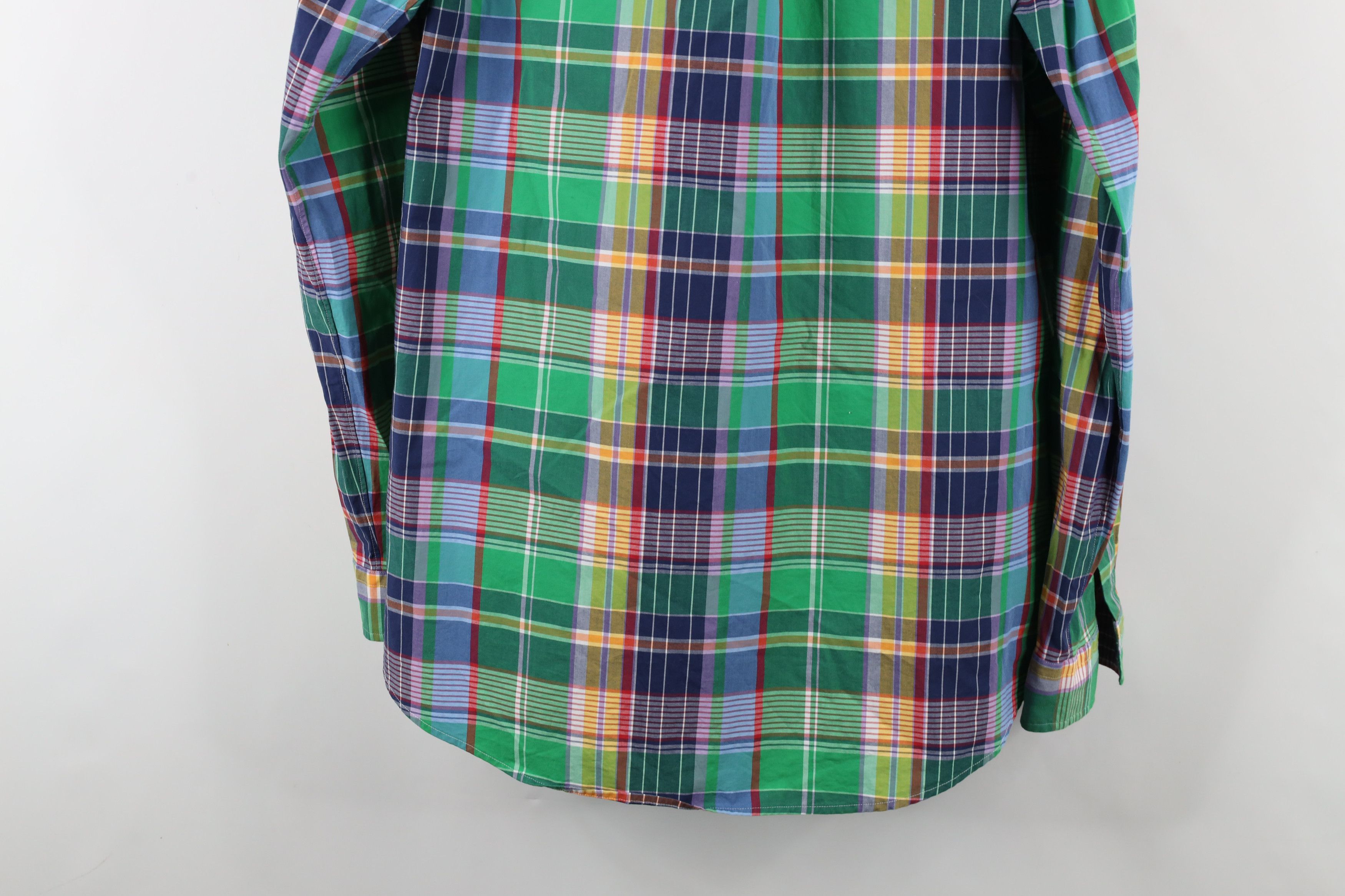 Ralph Lauren × Vintage Vintage Ralph Lauren Madras Plaid Rainbow Button Down Shirt Size US XL / EU 56 / 4 - 10 Thumbnail