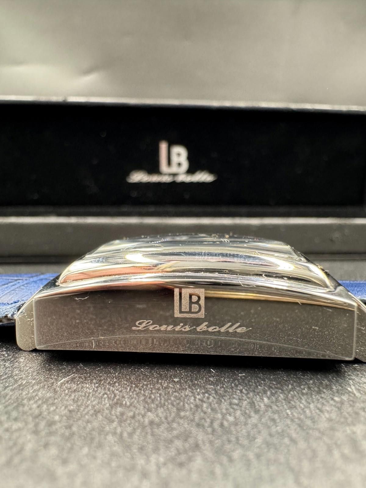 Other 38mm Square SLVR/BLUE Auto Day Date 24-hour Blue Strap LOUIE Size ONE SIZE - 3 Thumbnail