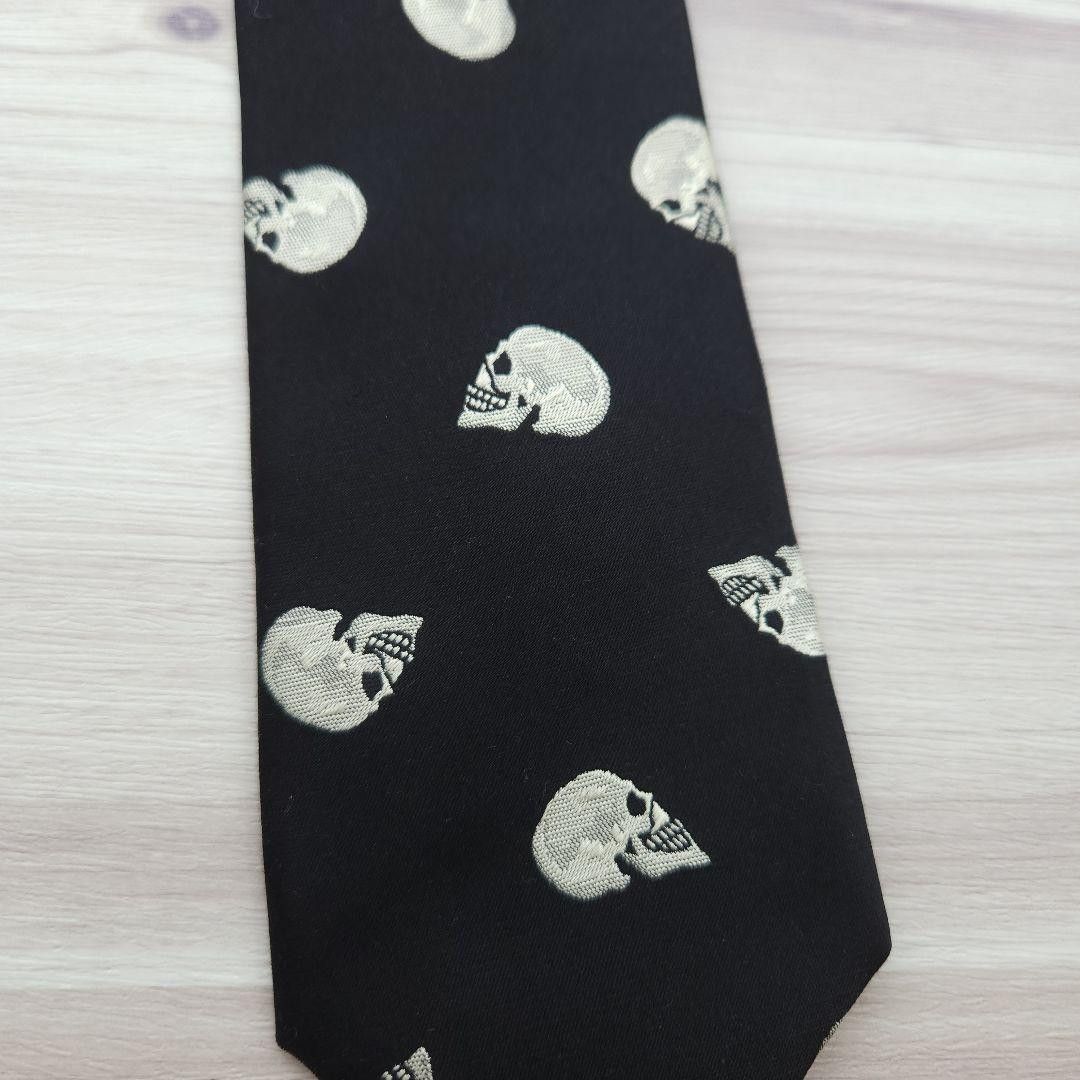 Yohji Yamamoto yohji yamamoto pour homme 14aw/skull embroidered tie Size ONE SIZE - 3 Thumbnail