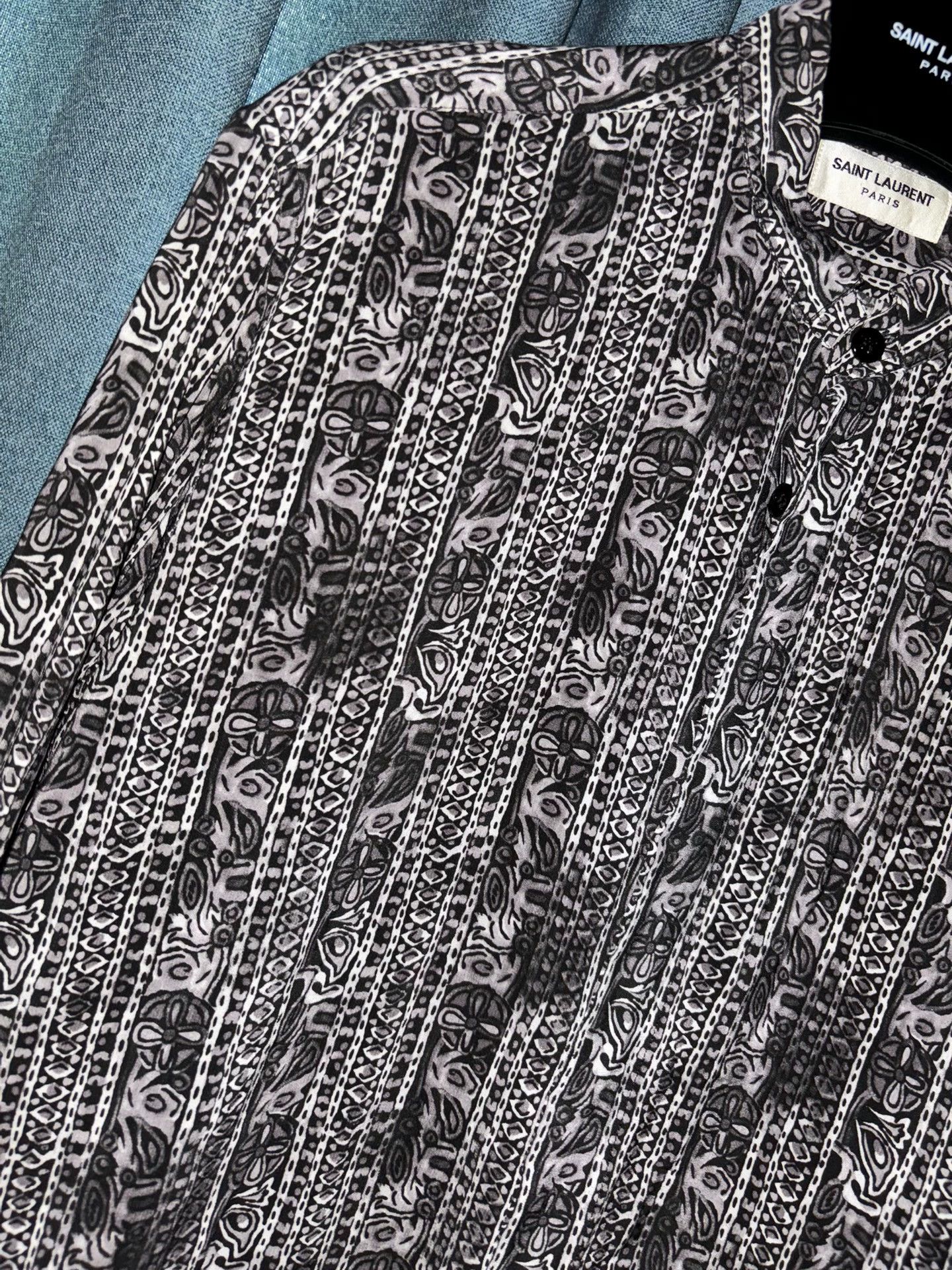 Saint Laurent Paris Saint Laurent SLP 2018SS Gypsy Silk Shirt FR 38 Size US S / EU 44-46 / 1 - 3 Thumbnail