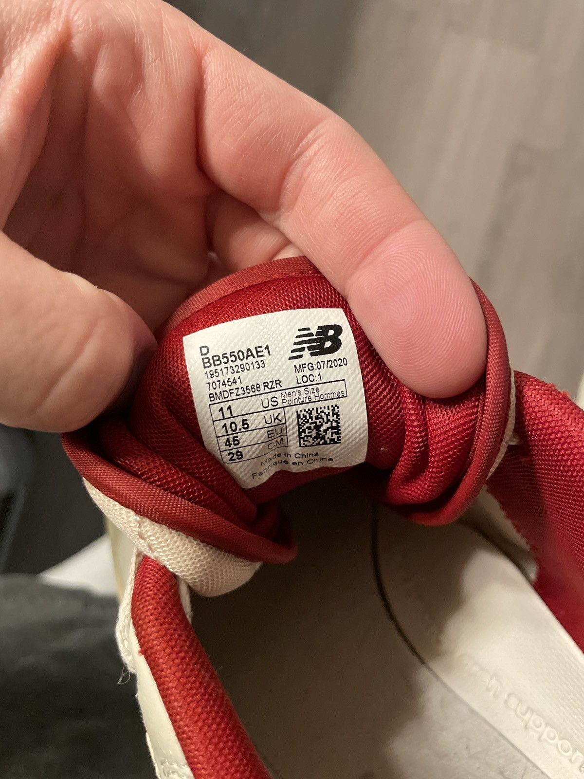 Aime Leon Dore × New Balance ALD New Balance 550 Red/White Size US 11 / EU 44 - 8 Thumbnail