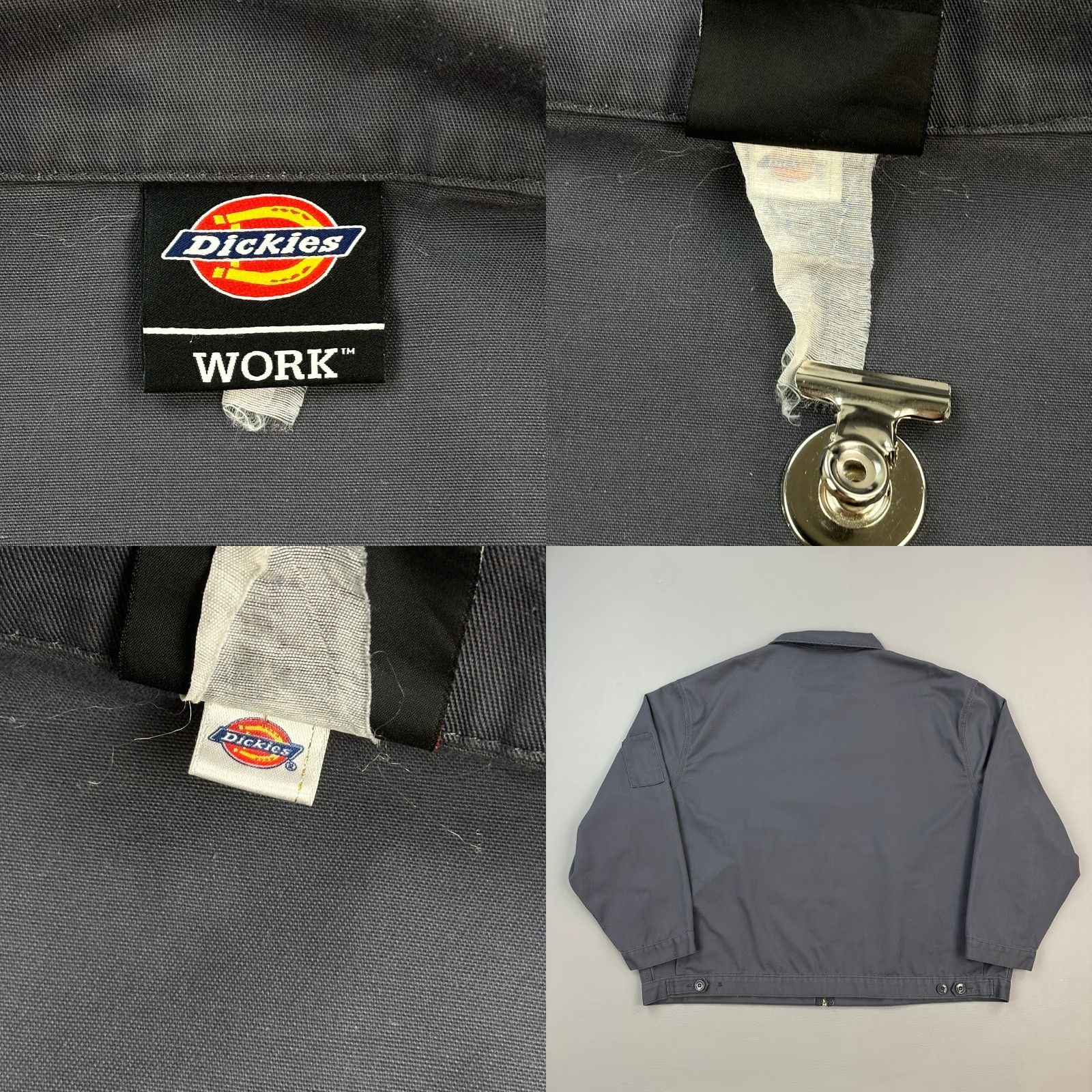 Dickies Dickies Eisenhower Jacket Mens 3XL Gray Full Zip Unlined Mechanics Workwear Y2K Vintage Size US XXL / EU 58 / 5 - 8 Thumbnail