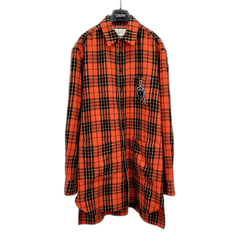 Gucci Gucci Plaid Shirt with Anchor Logo-2506 Size L / US 10 / IT 46 - 1 Thumbnail