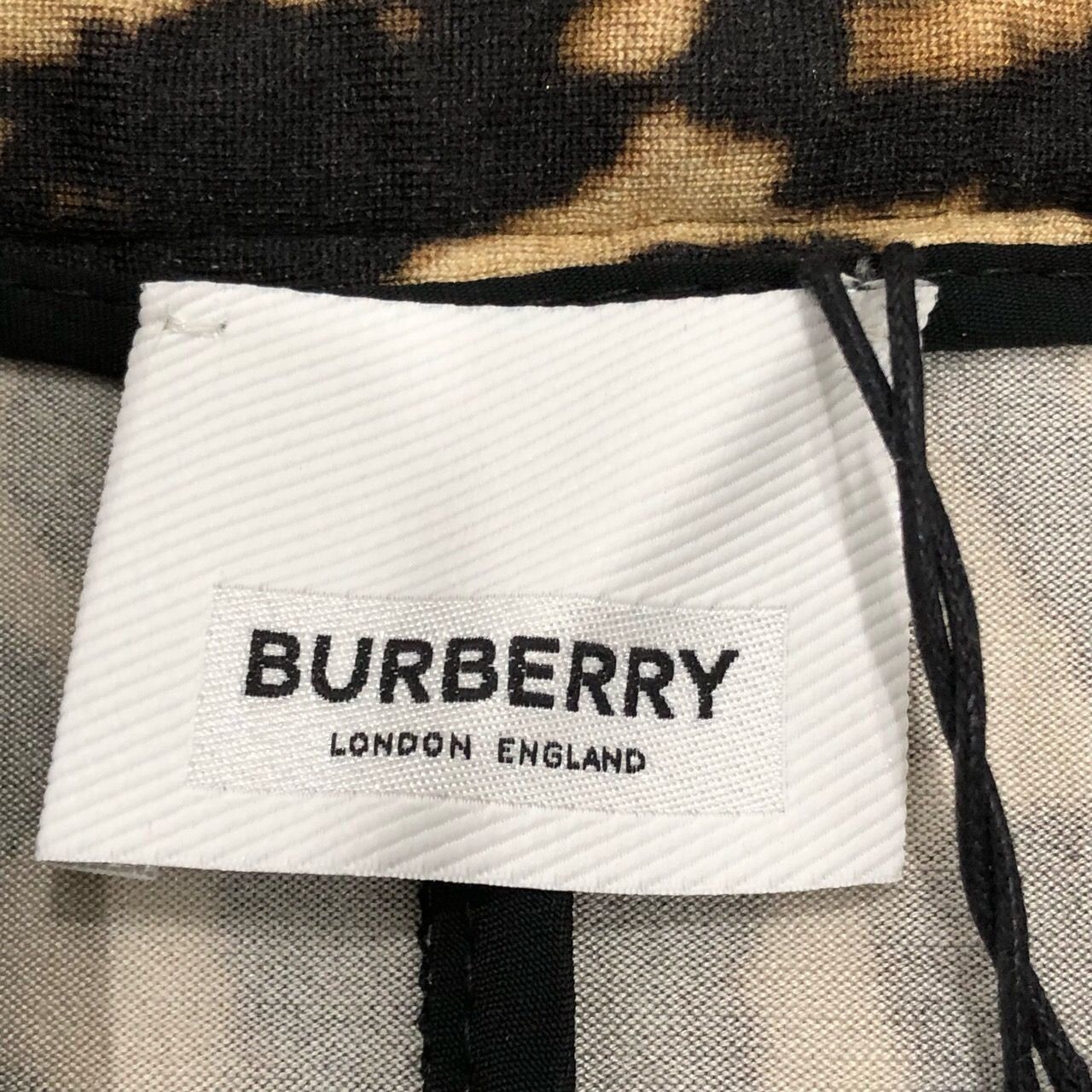 Burberry [Burberry] Leopard Print Silk Pleated Skirt 34 Size 34" / US 12 / IT 48 - 2 Thumbnail