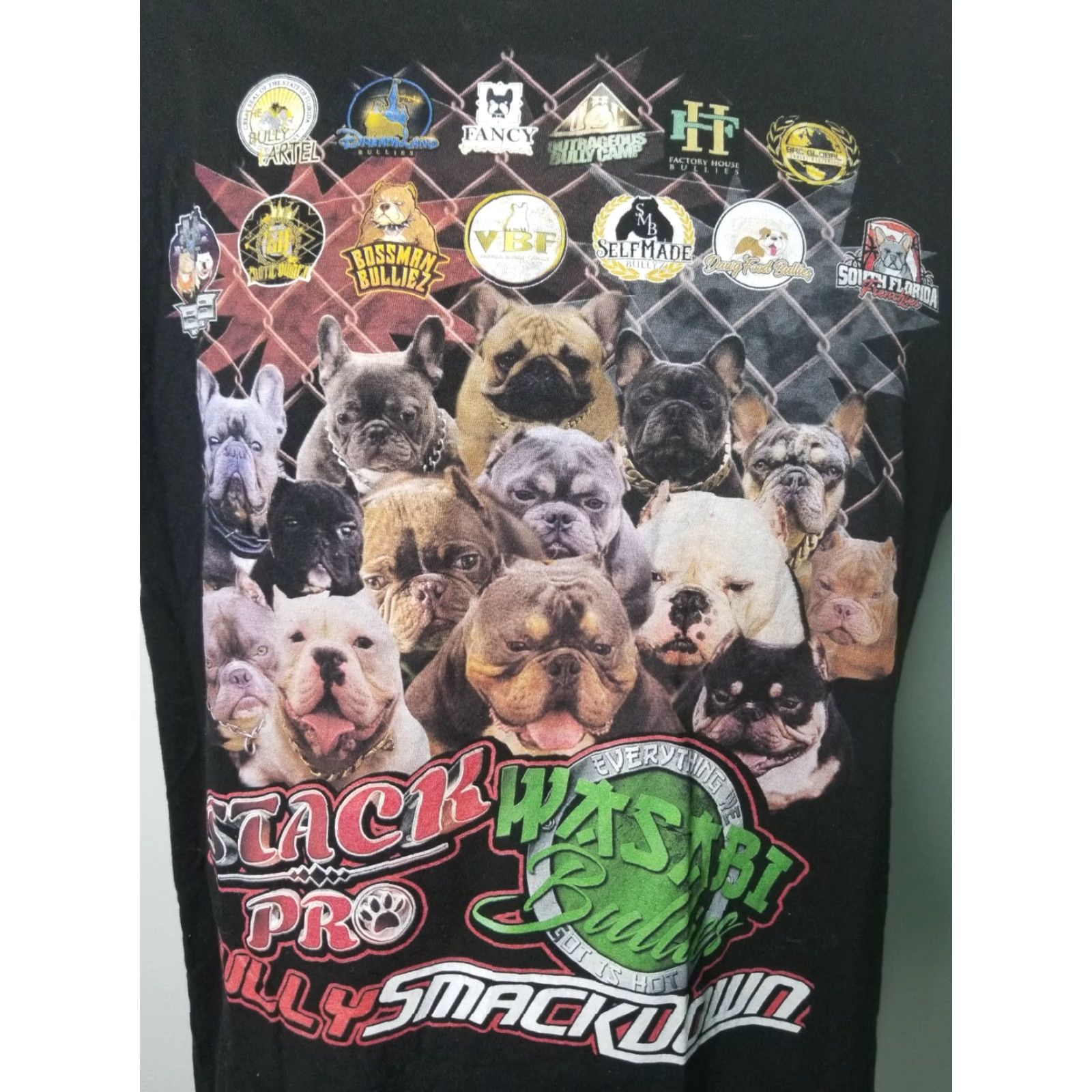 Vintage Bully Smackdown Pit Bull Dog Show Graphic T-Shirt Men Large Black Animal USA 2000s Vintage Size US L / EU 52-54 / 3 - 3 Thumbnail