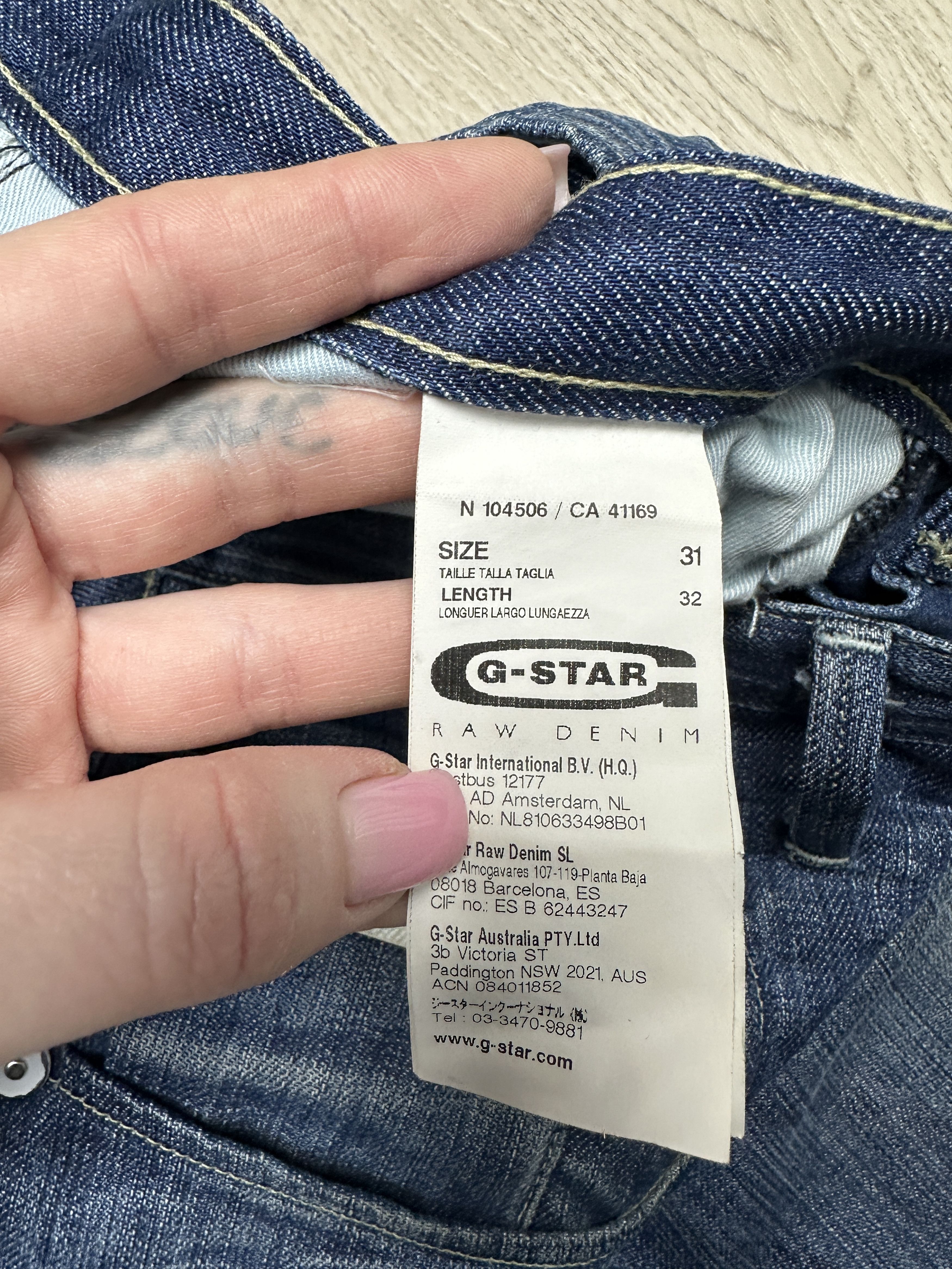 G-Star G Star Raw Blade Slim Mens Denim Pants Jeans Size US 31 - 4 Thumbnail