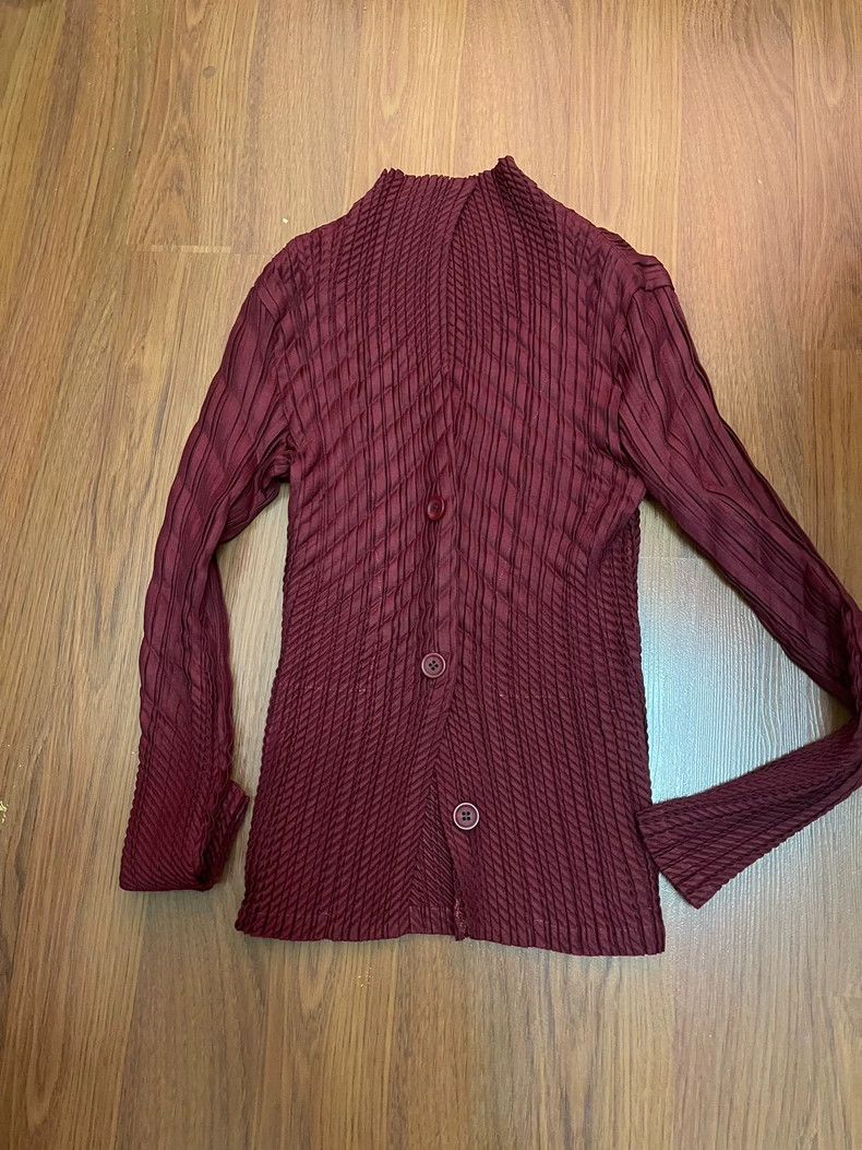 Issey Miyake Issey Miyake size:2 Wine red main line coat Size XS / US 0-2 / IT 36-38 - 1 Thumbnail