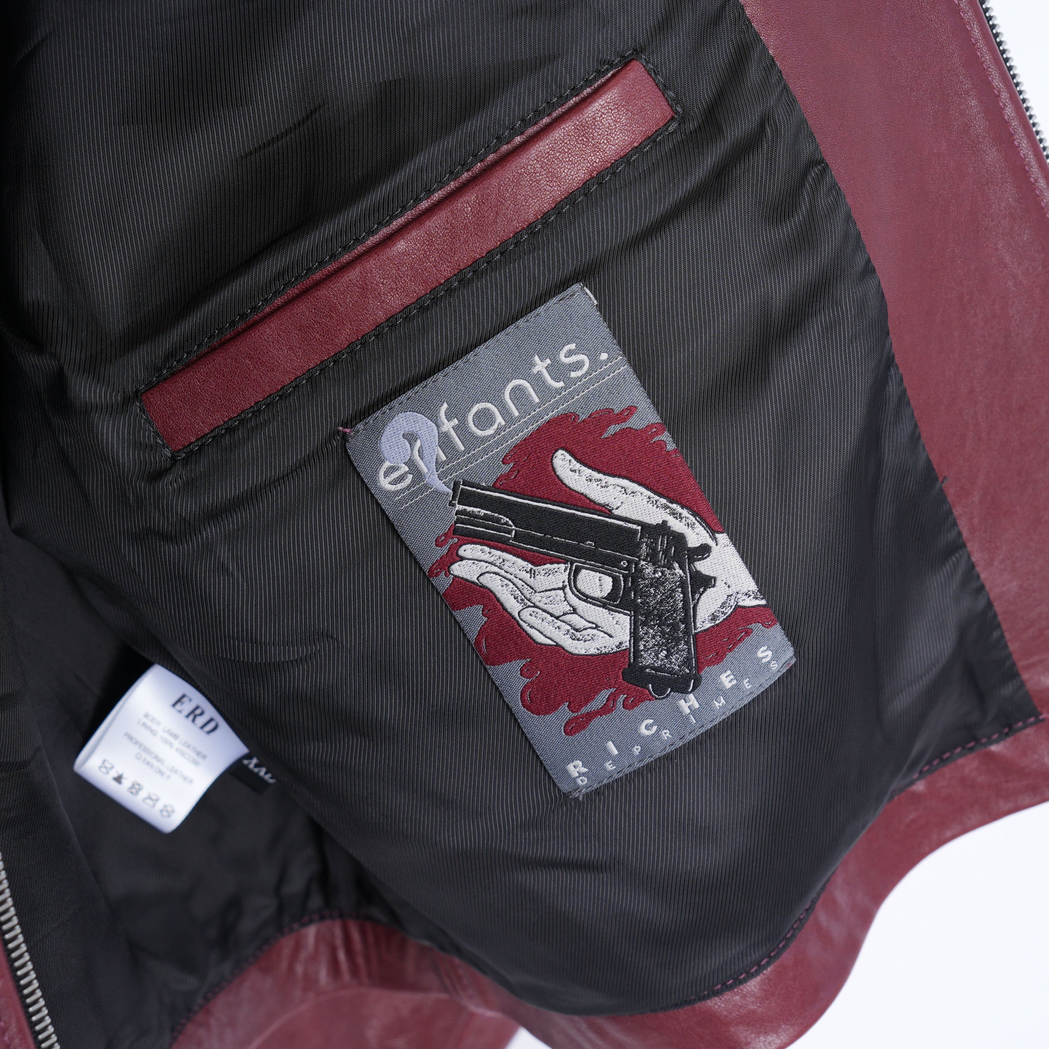 Enfants Riches Deprimes ERD PRINCIPE DE L'AMOUR RED LEATHER JACKET Size US XXL / EU 58 / 5 - 9 Thumbnail