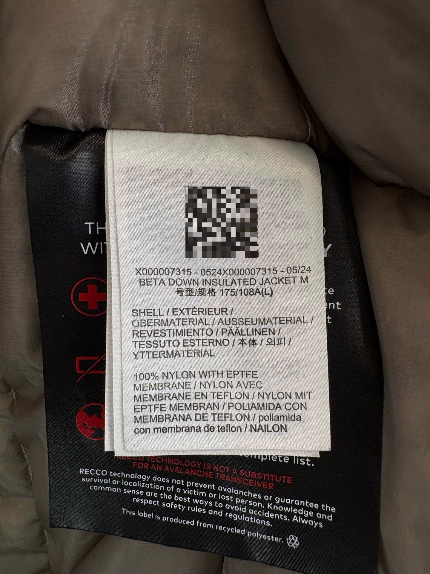 Arc'teryx ARCTERYX BETA DOWN INSULATED down jacket Size US L / EU 52-54 / 3 - 6 Thumbnail