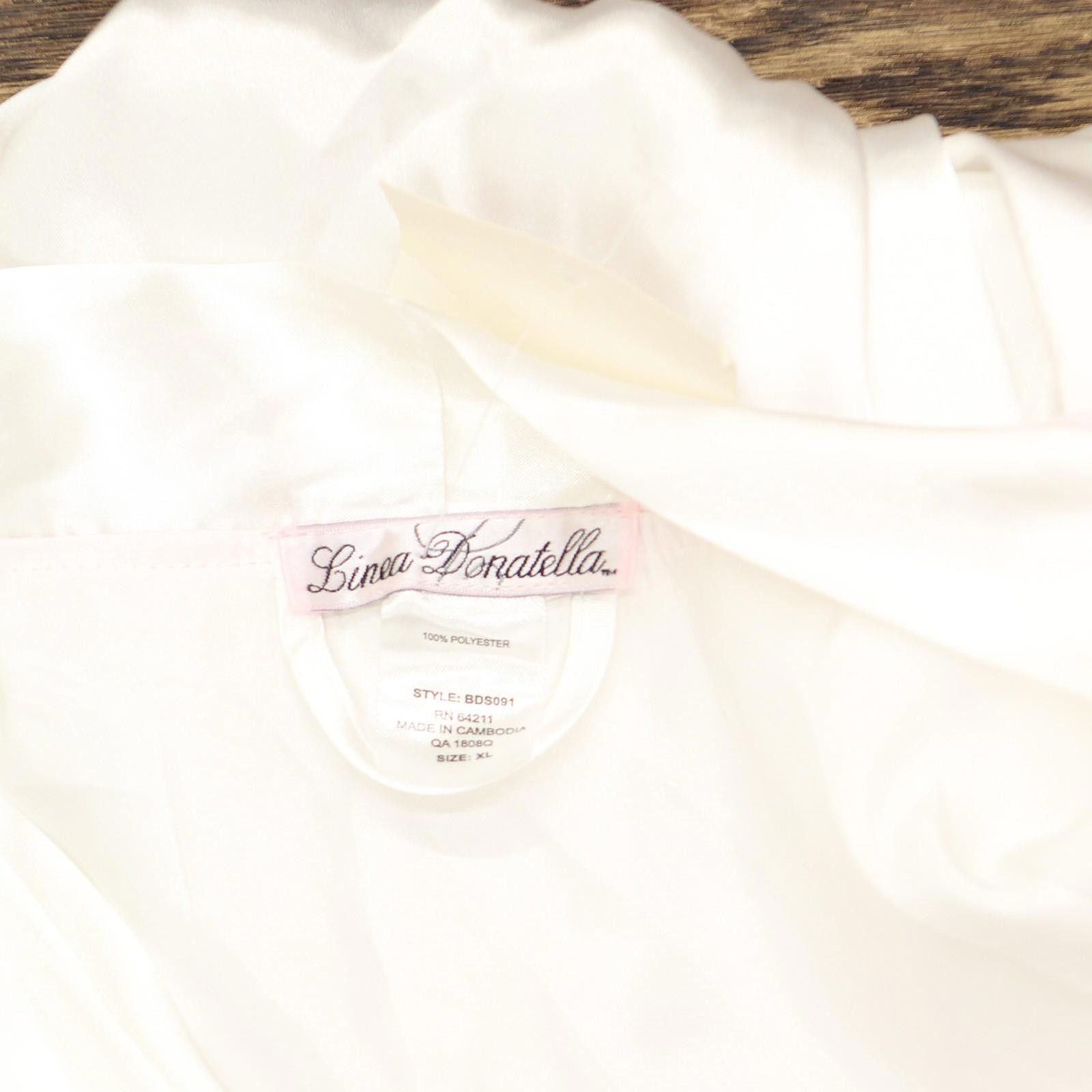 Other Linea Donatella Womens Bride Satin Wrap Robe Bds091 White Xl Size ONE SIZE - 5 Thumbnail