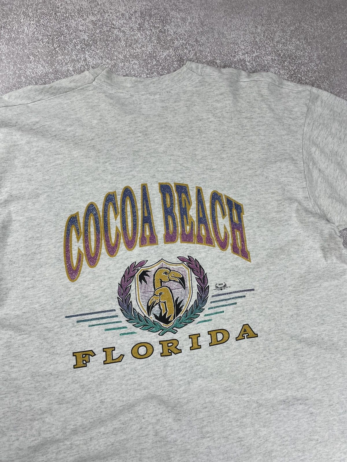 Fruit Of The Loom × Vintage Vintage Cocoa Beach Florida Printed Tee T shirt Size US XL / EU 56 / 4 - 8 Thumbnail