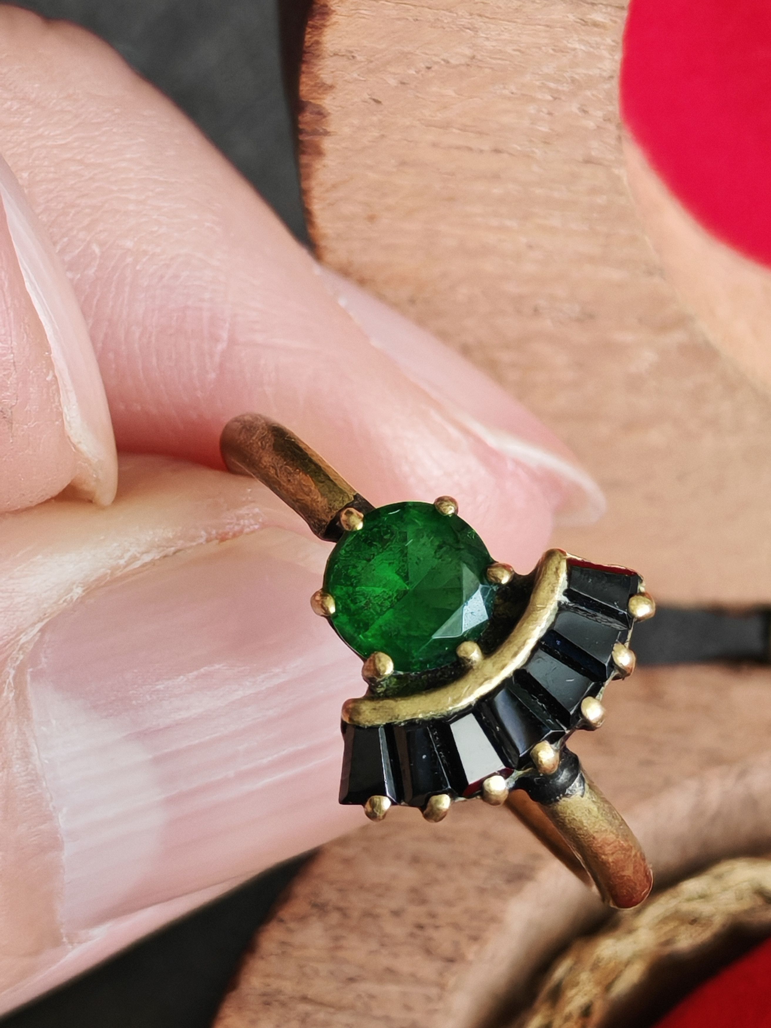 Other Iosselliani Roma with green stone vintage Size ONE SIZE - 1 Thumbnail
