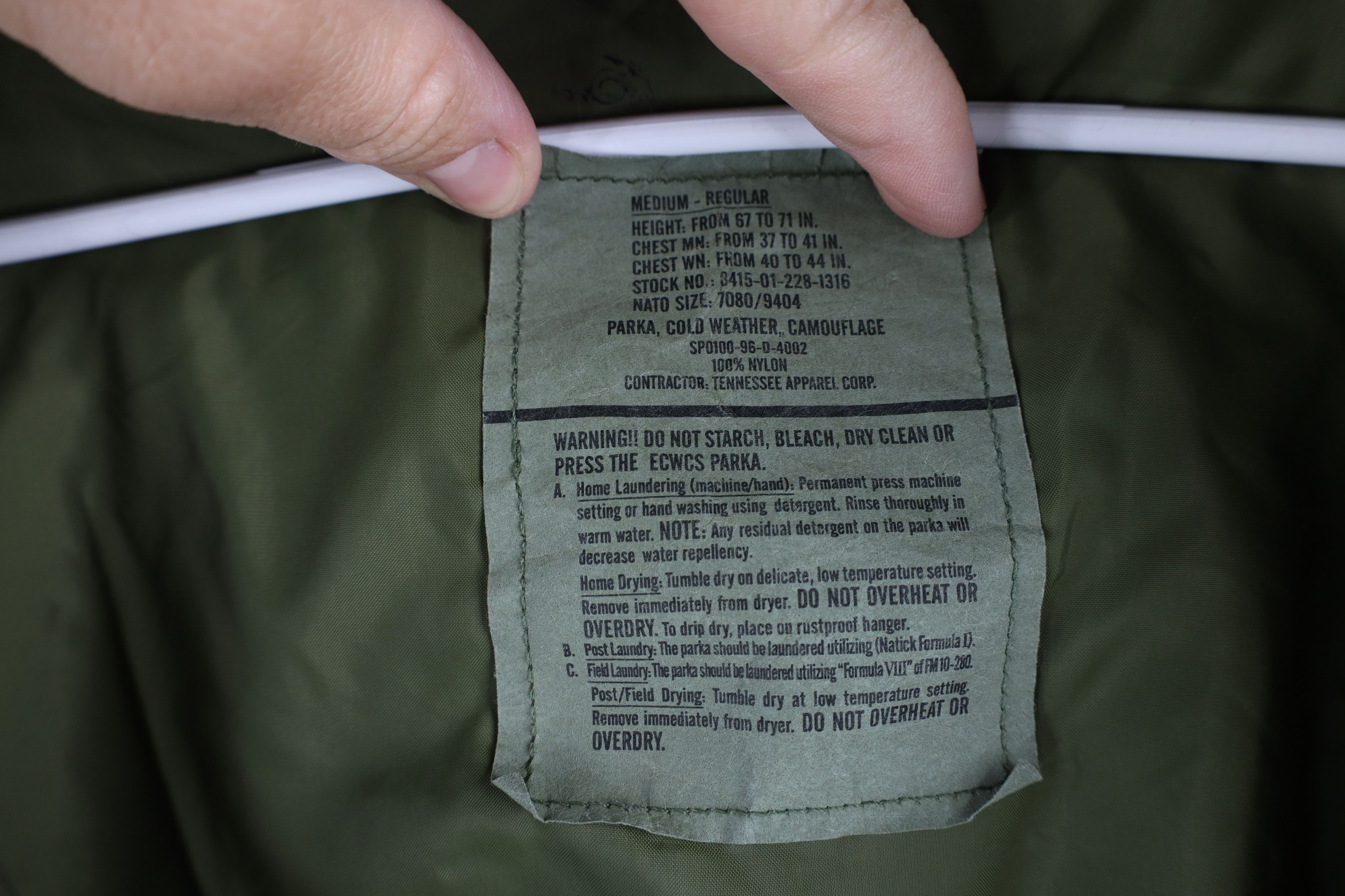 Vintage Vintage 90s Issue Camouflage Cold Weather Parka Jacket USA Size US M / EU 48-50 / 2 - 8 Thumbnail