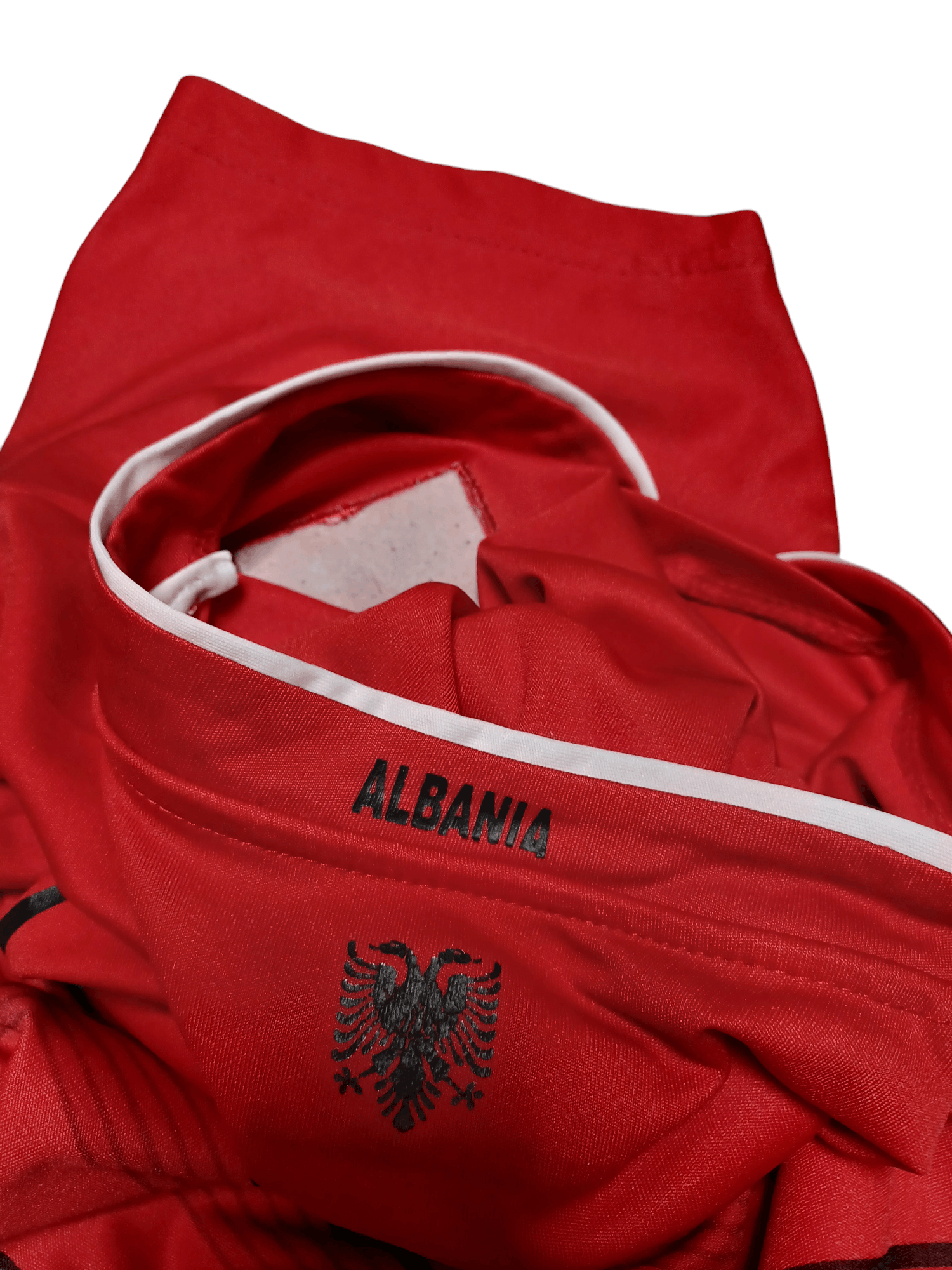 Macron 2016 ALBANIA NATIONAL SOCCER TEAM MACRON VINTAGE JERSEY Size US L / EU 52-54 / 3 - 4 Thumbnail