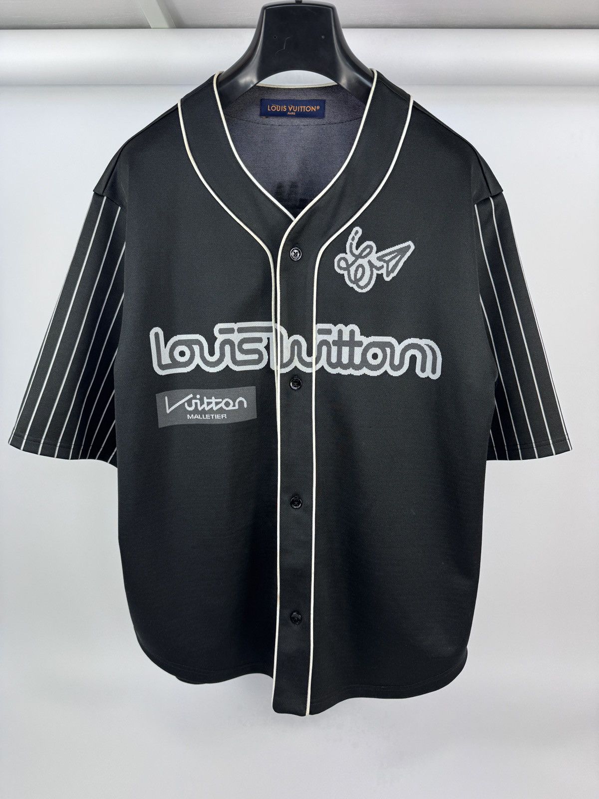 Louis Vuitton LOGO PRINT BASEBALL JERSEY Size US L / EU 52-54 / 3 - 1 Thumbnail