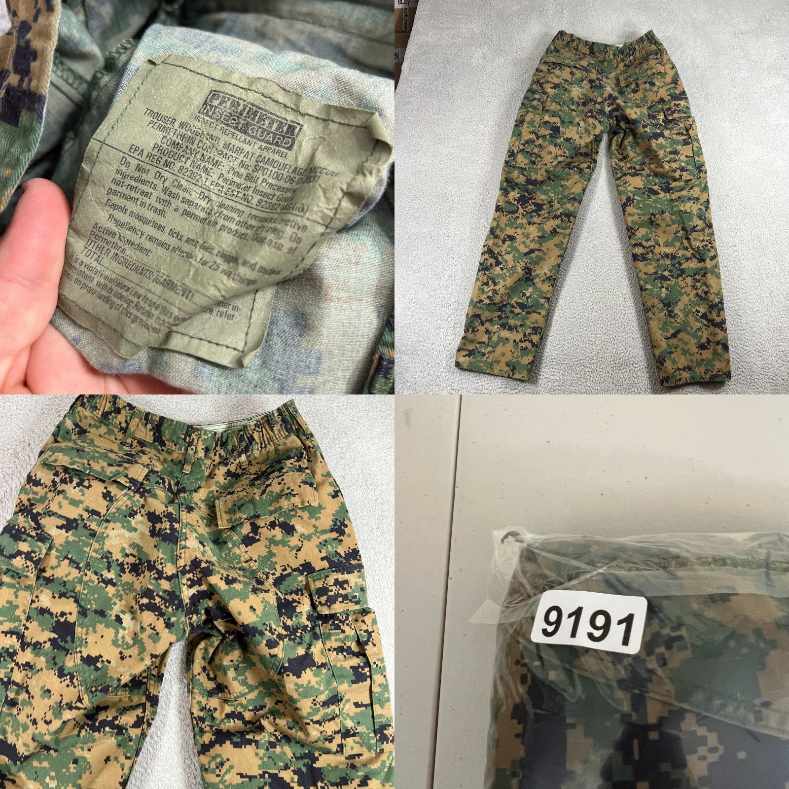 Vintage MCCUU Woodland MARPAT Cargo Pants Mens M Camouflage Workwear Cargo Pockets Straight Leg 32in Inseam Mens Size US 31 - 8 Thumbnail