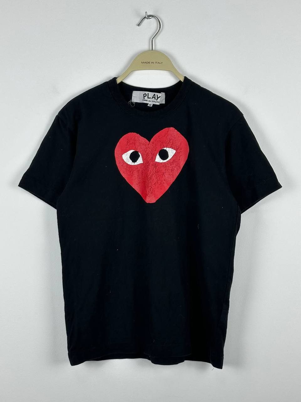 Comme des Garcons × Comme des Garcons PLAY Comme Des Garcons Play Big Logo Black Tee Size M / US 6-8 / IT 42-44 - 2 Thumbnail