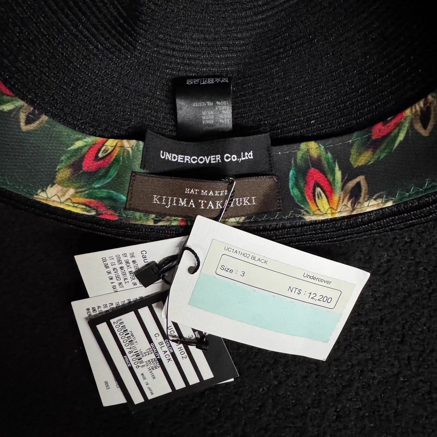 Undercover Undercover Black Woven Visorless Cap Q10 Size ONE SIZE - 3 Thumbnail