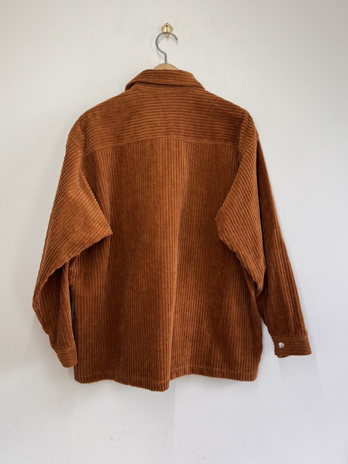 LQQK Studio LQQK Studio Wide Wale Corduroy Zip Shirt Jacket L Rust Size US L / EU 52-54 / 3 - 6 Thumbnail