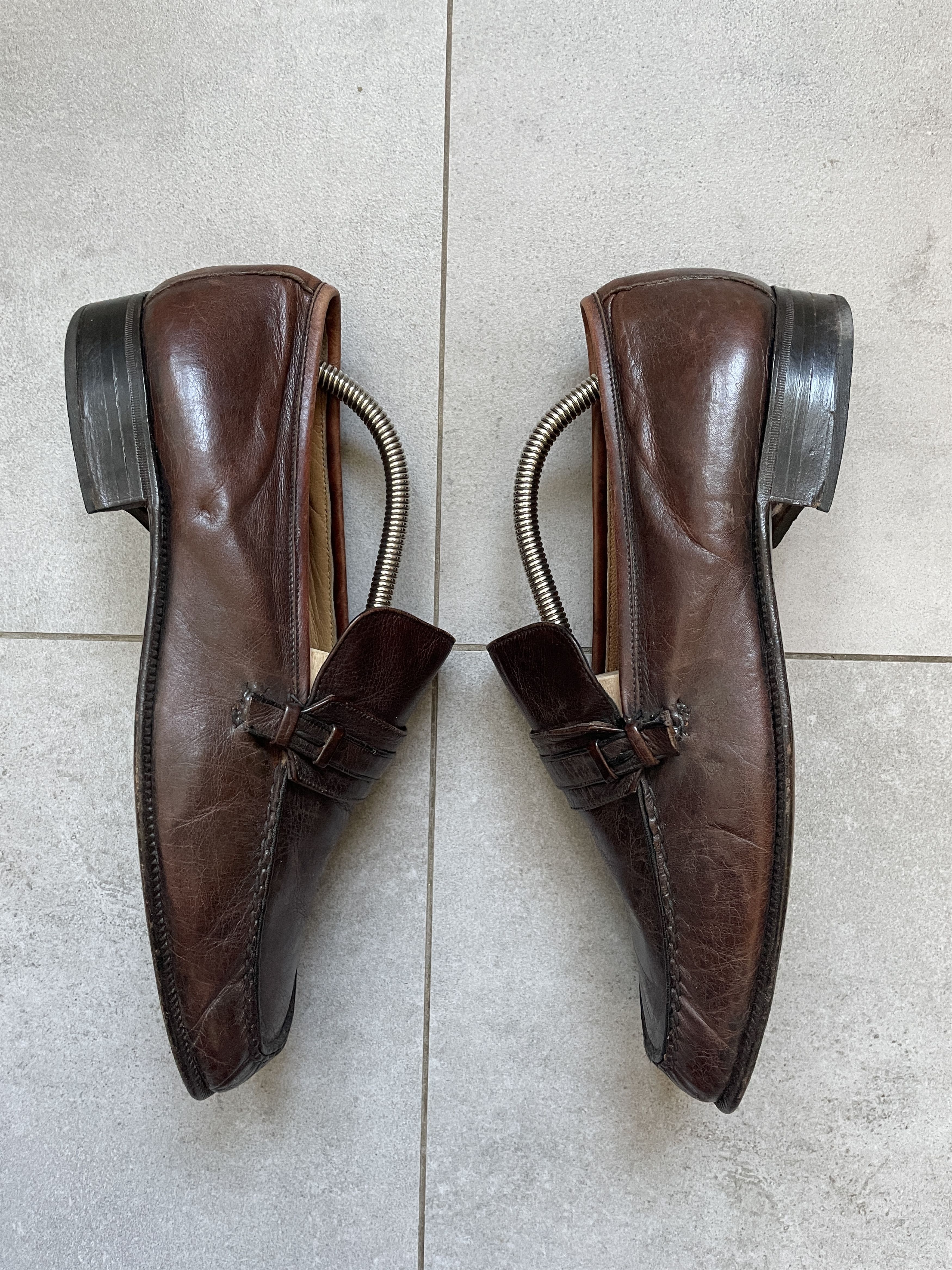 Vintage VINTAGE HANDMADE OLD MONEY ITALIAN LEATHER PENNY LOAFERS Size US 8.5 / EU 41-42 - 5 Thumbnail