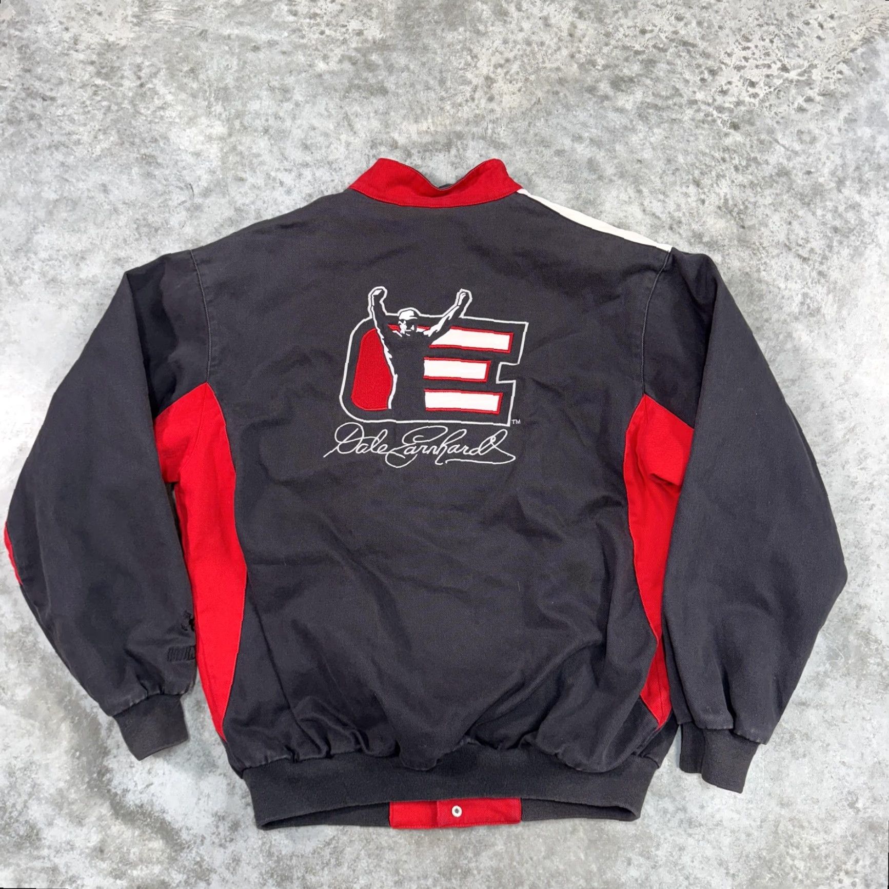 Chase Authentics VINTAGE Chase Authentics Jacket Mens M Black Canvas Varsity 90s NASCAR Racing Intimidator Embroidered Logo Full Zip Size US M / EU 48-50 / 2 - 4 Thumbnail