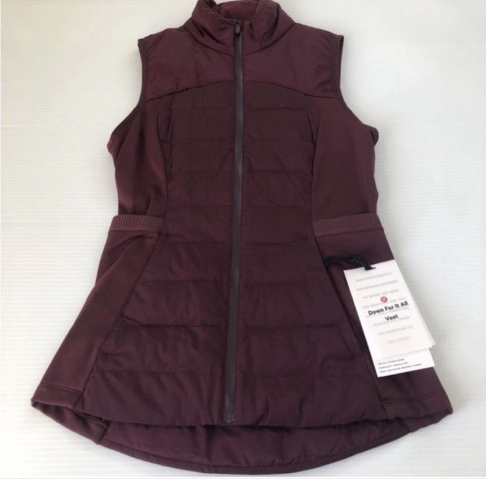 Lululemon NWT Lululemon Down For IT All Vest Dark Adobe, Sz. 4 Size S / US 4 / IT 40 - 2 Thumbnail