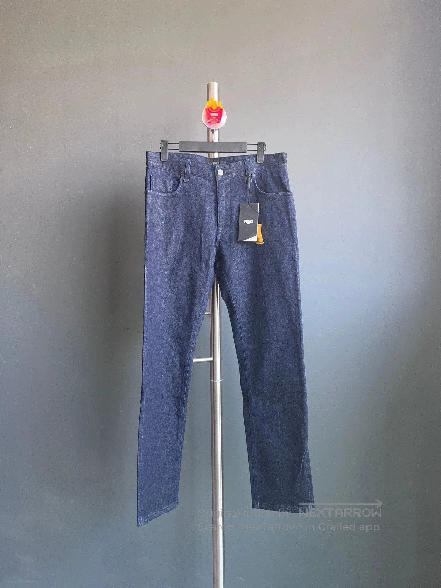 Fendi Fendi Denim Jeans with Puzzle Embroidery. Size US 32 / EU 48 - 1 Thumbnail