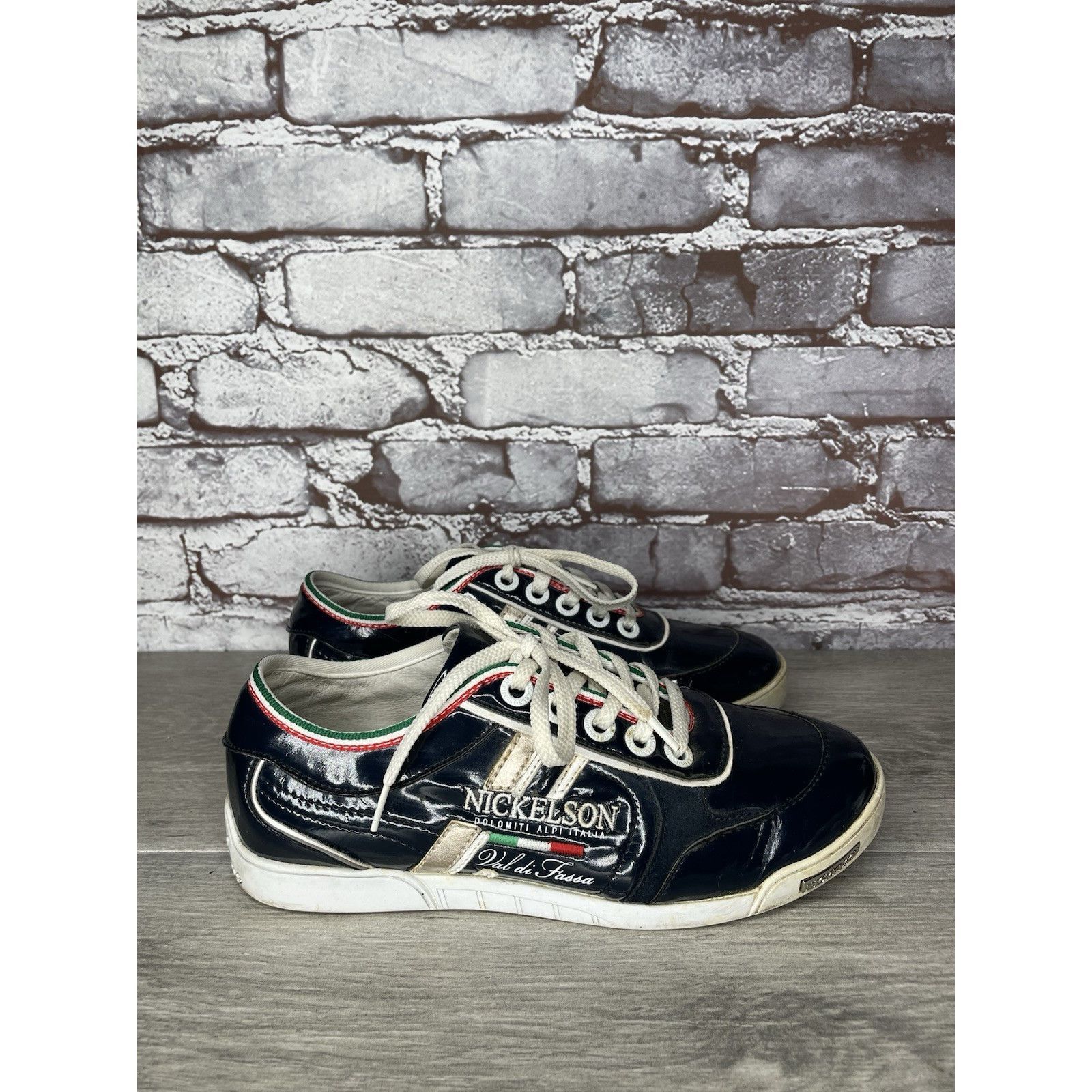 Studio Nicholson NICKELSON Fiera Blue Patent Leather Low Top Lace Sneakers Wo Size US 7.5 / IT 37.5 - 15 Thumbnail