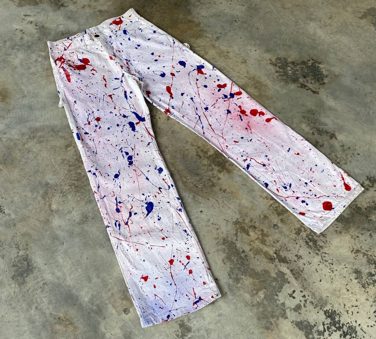 Vintage VINTAGE DICKIES CARPENTER REWORKED SPLATTER PAINT W28X32 Size US 28 / EU 44 - 2 Thumbnail